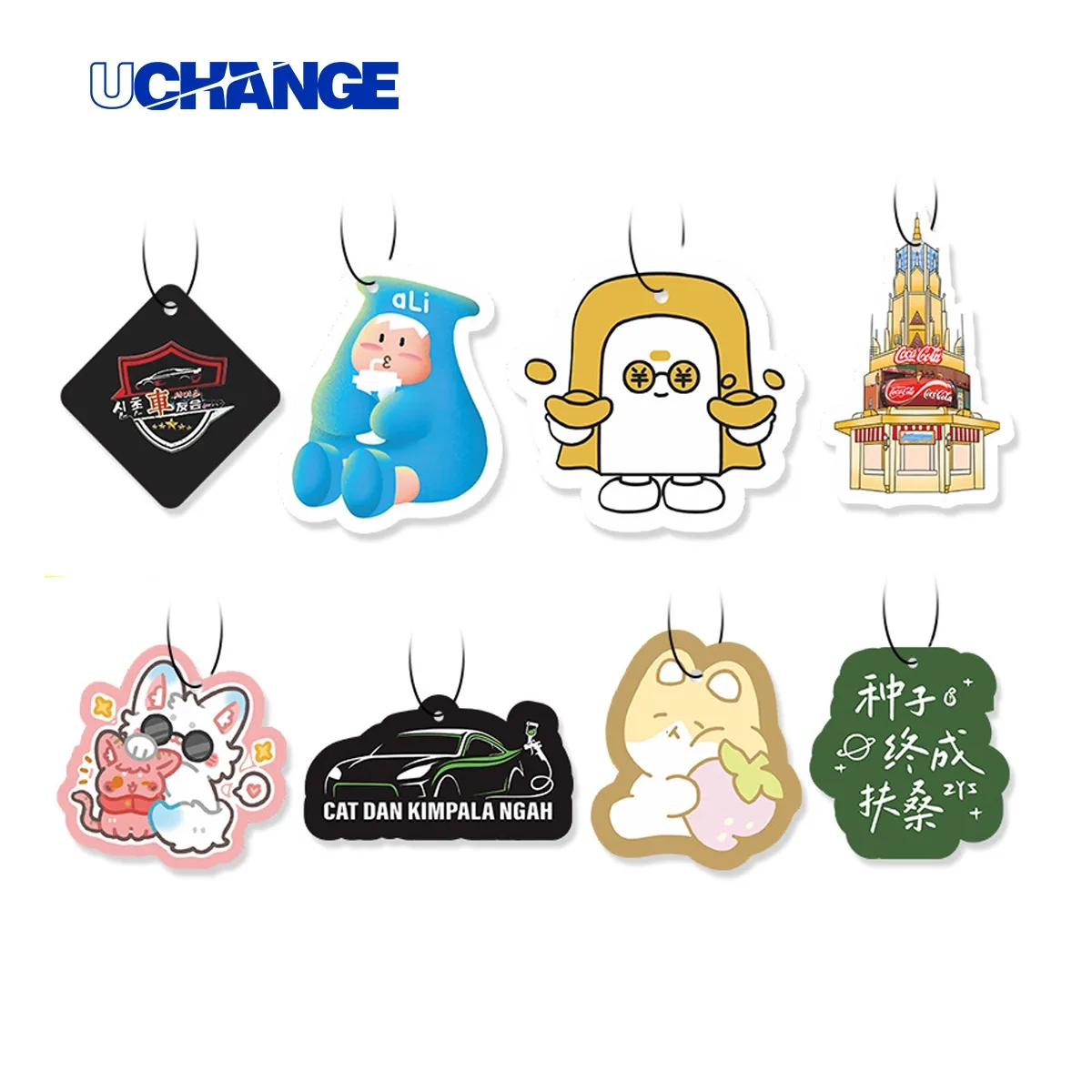 Custom Shaped Hanging Scented Air Freshener 8