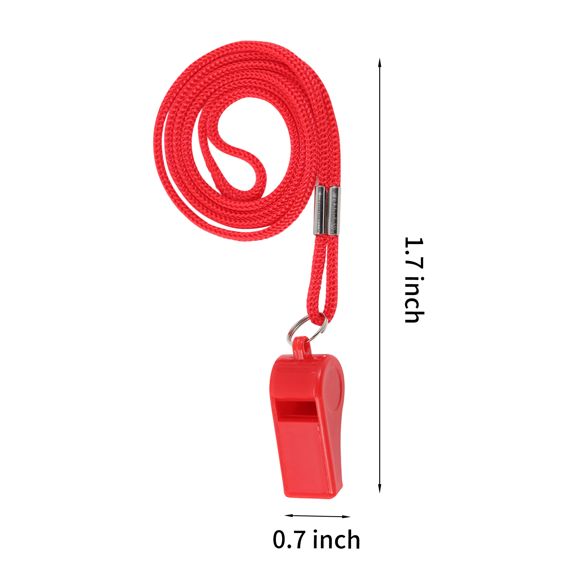 Plastic Whistle with Lanyard for Sports and Safety 10