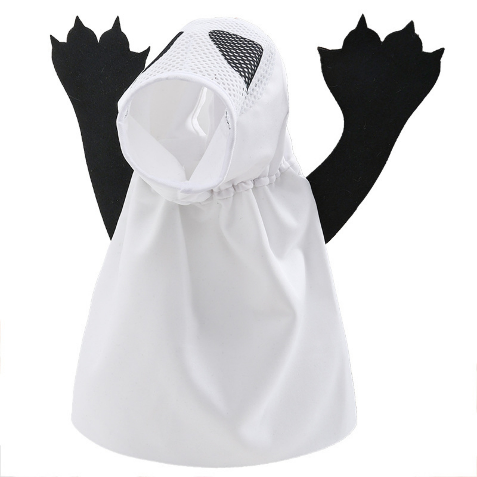 Pet Halloween ghost transformation costume 6