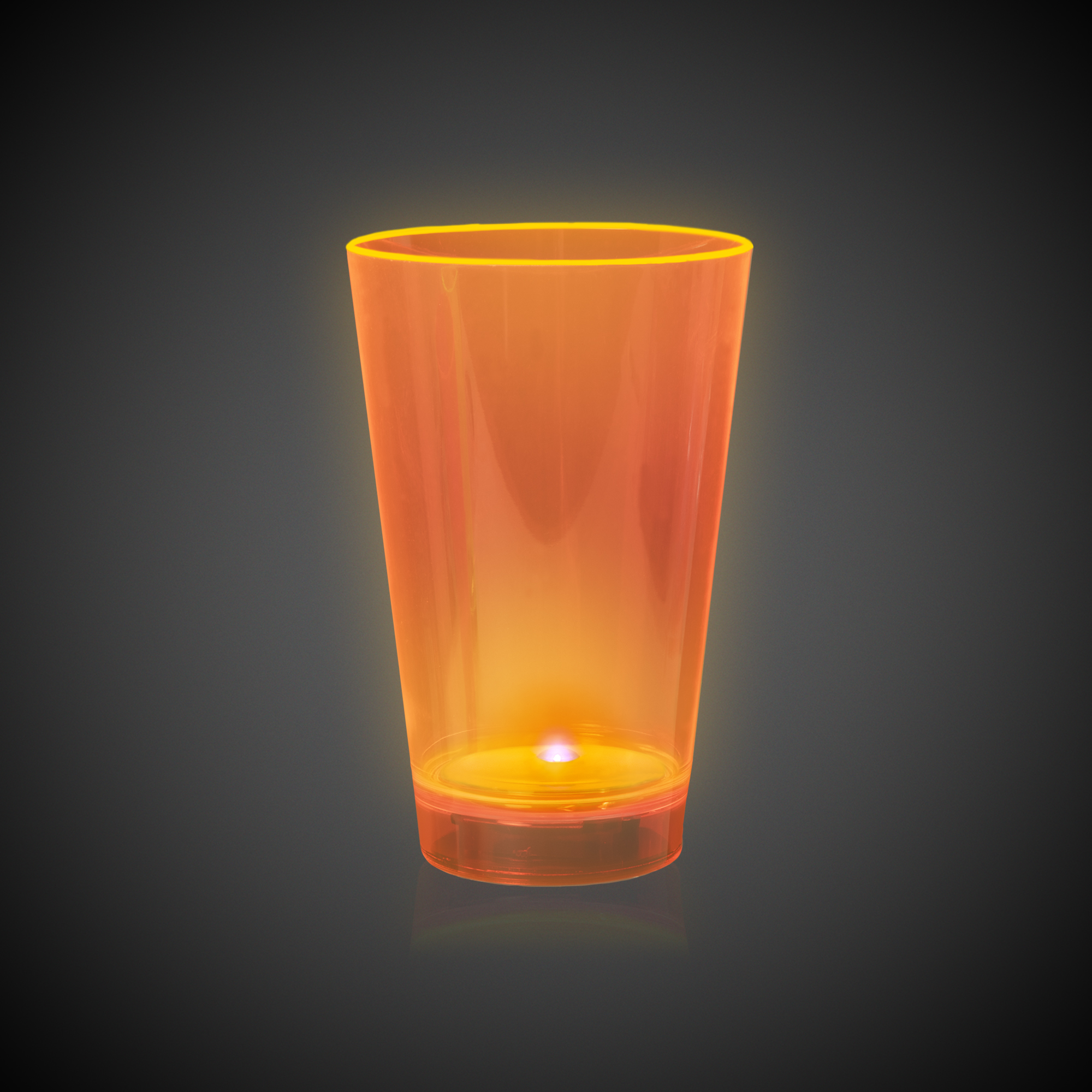 Orange 12oz. Neon Plastic LED Tumbler(Pad Printed) 7
