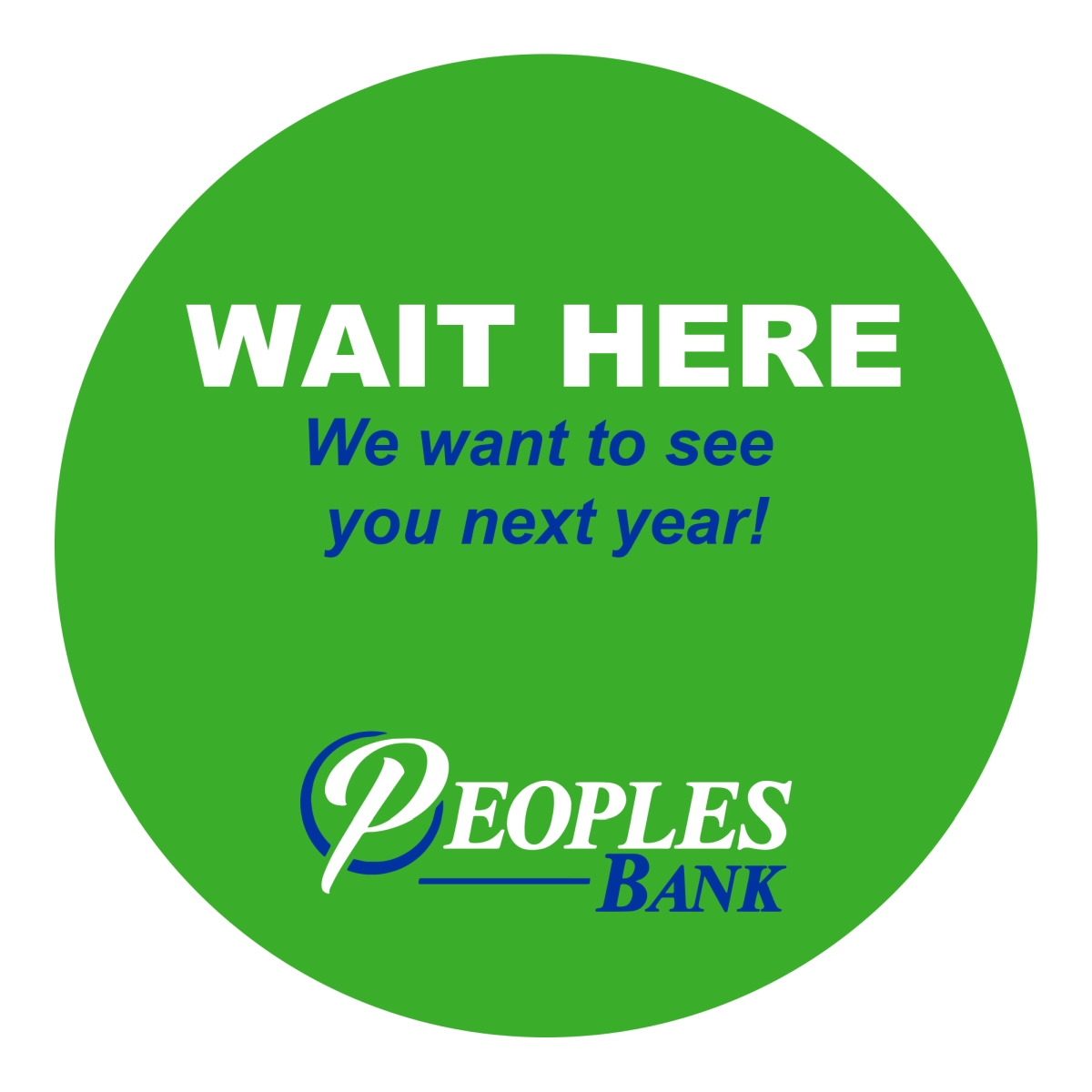 Removable Floor Decal (10" round)