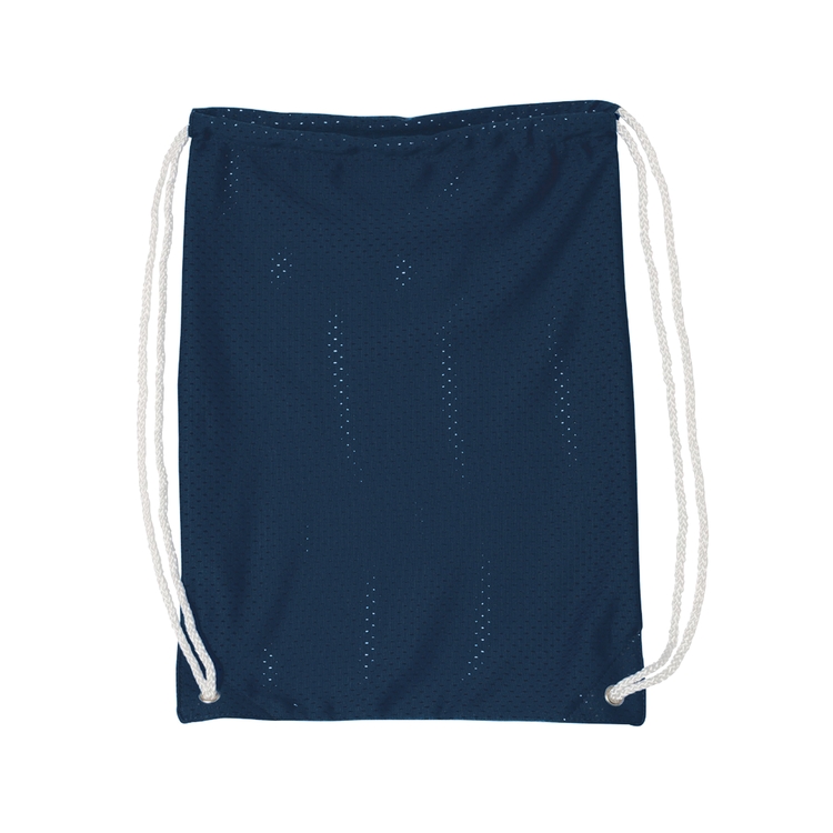 100% Polyester Jersey Mesh Drawstring Backpack 12