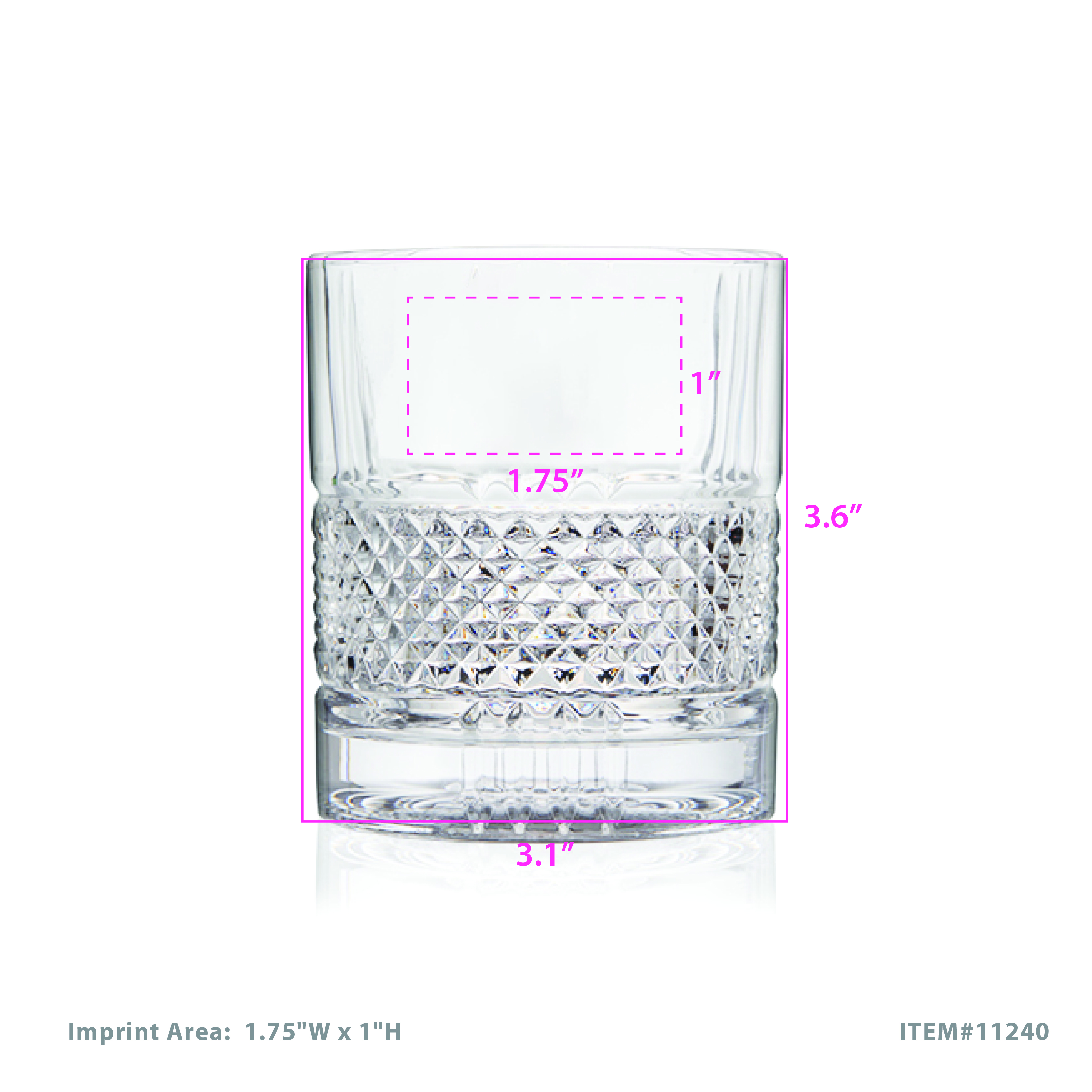 Viski® Revolve Crystal Spinning Rocks Glass 11
