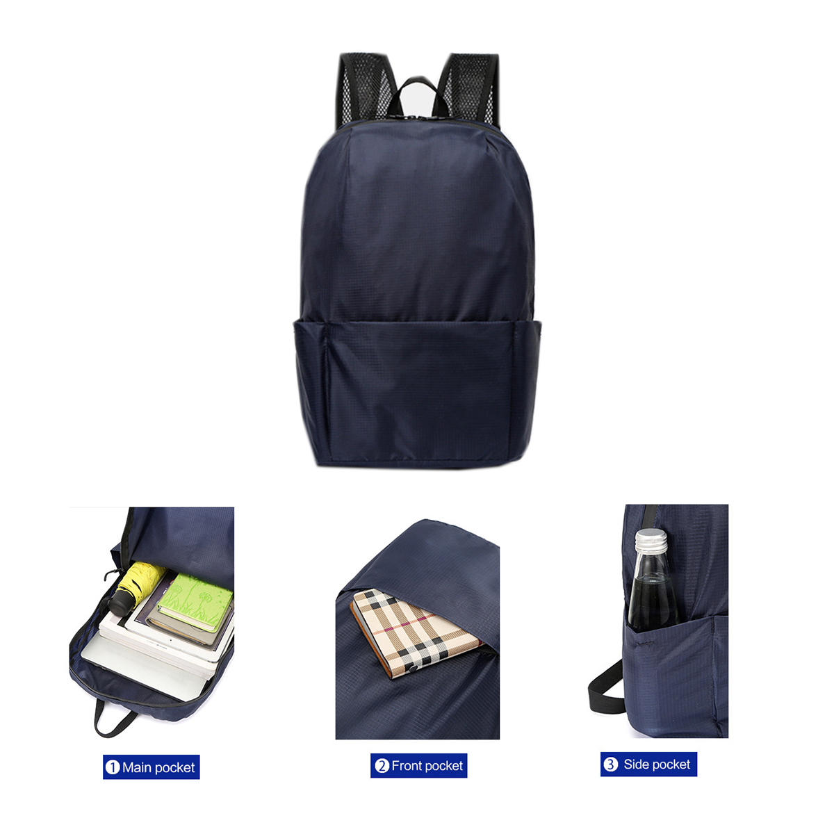 Light Completely Foldable Backpack 4