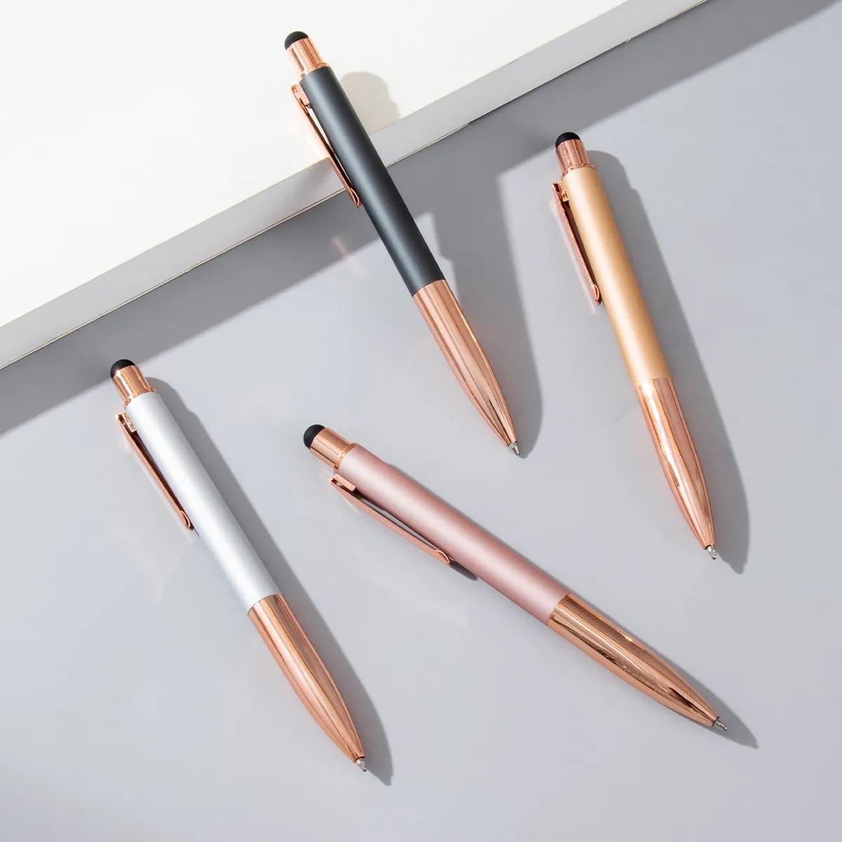 Baltic Softy Rose Gold Pen With Stylus 5