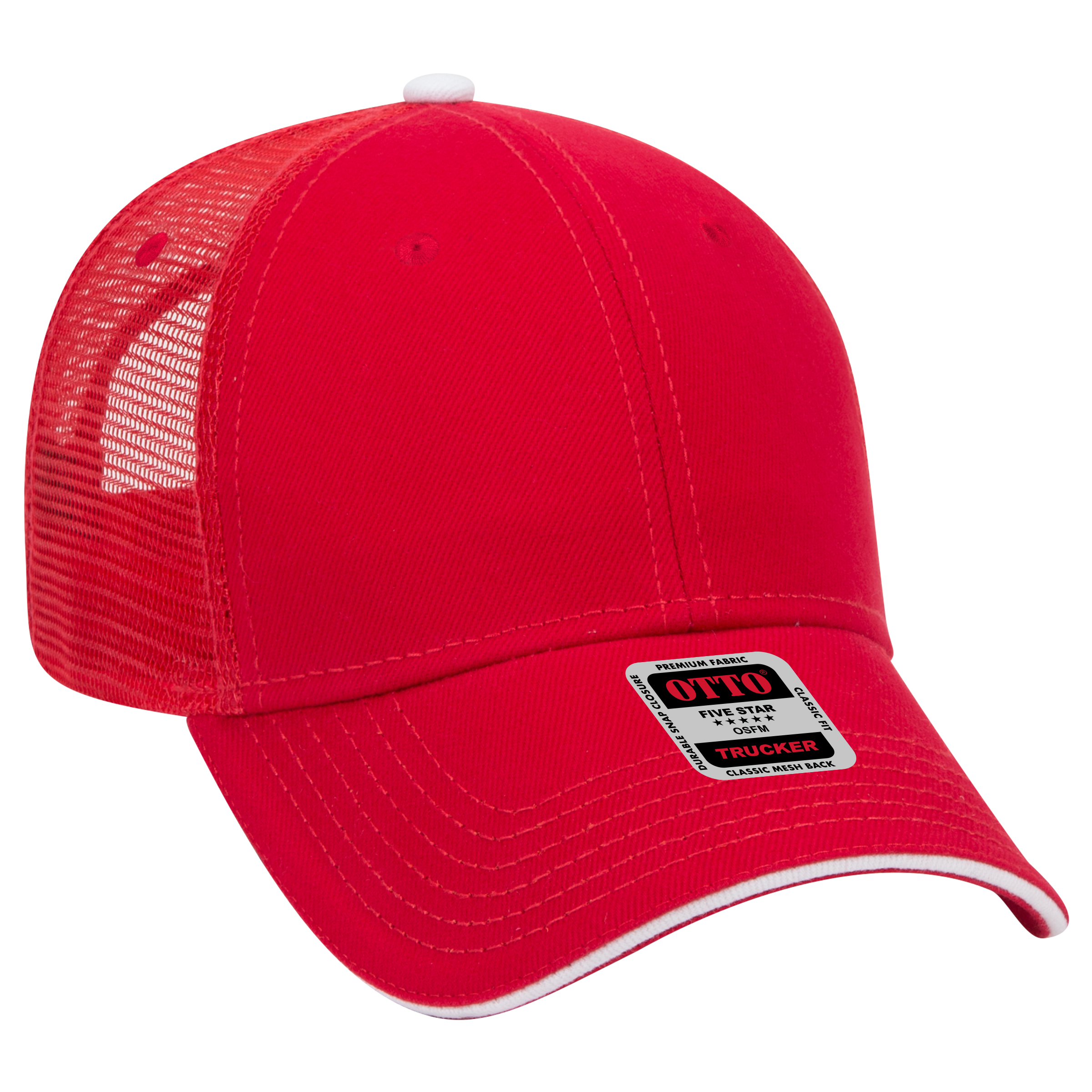 OTTO CAP® 6 Panel Low Profile Mesh Back Trucker Hat 8