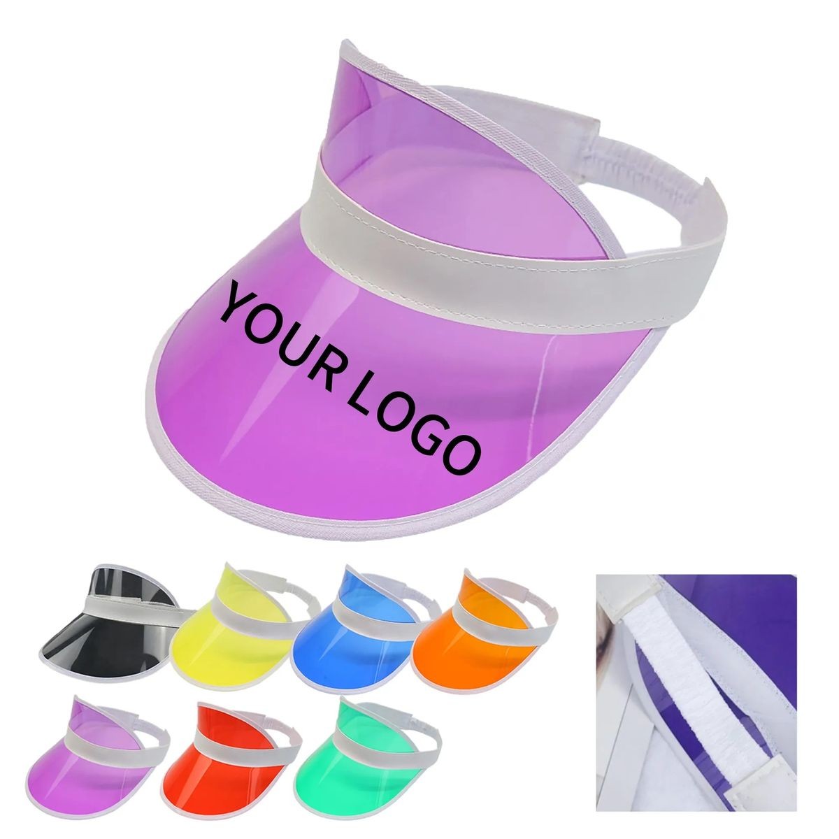 Clear PVC Sun Visor for Summer Events 6