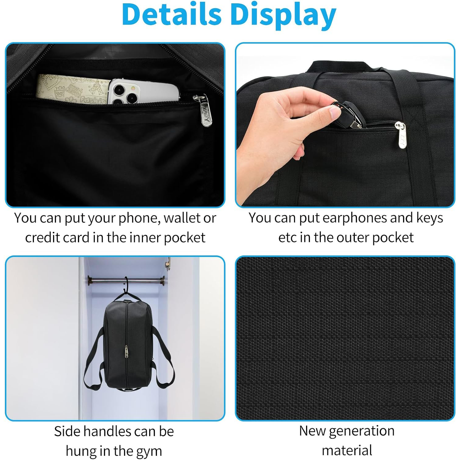 Small Polyester Duffel Style Bag 3