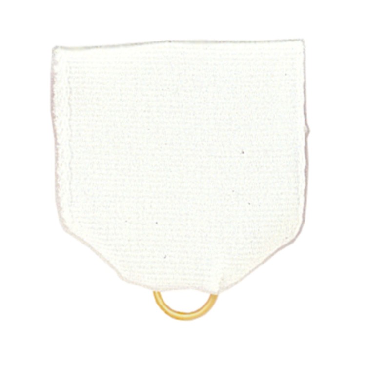 Solid White Pin Drape Ribbon with Jump Ring 2