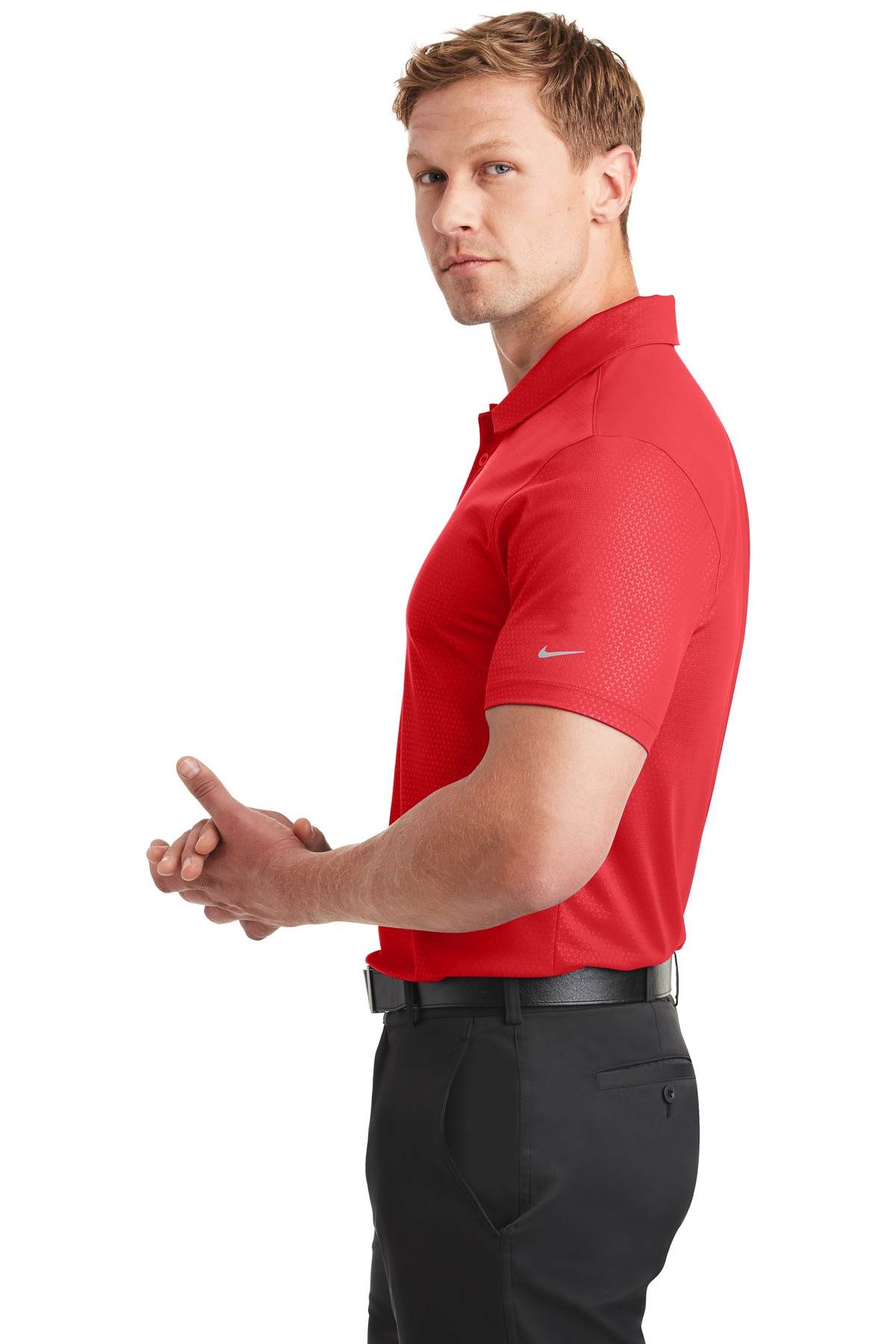 Nike Dri-FIT Embossed Tri-Blade Polo. 838964 38