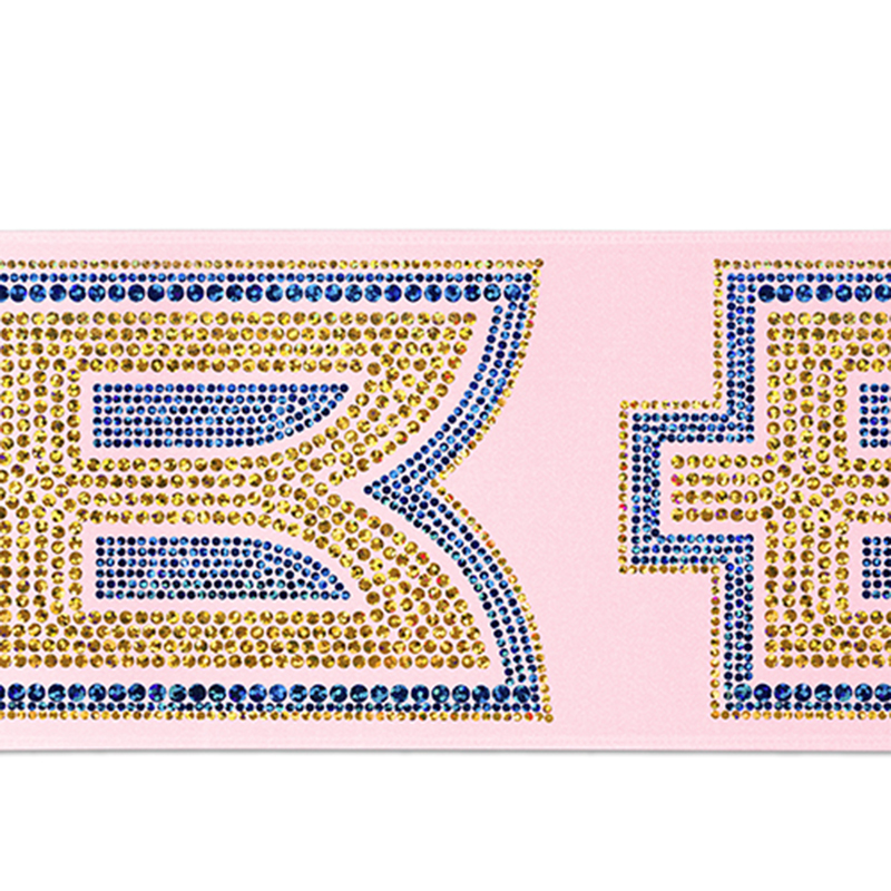4" Badge Satin Ribbon - 100yd Roll - Sparkle 5