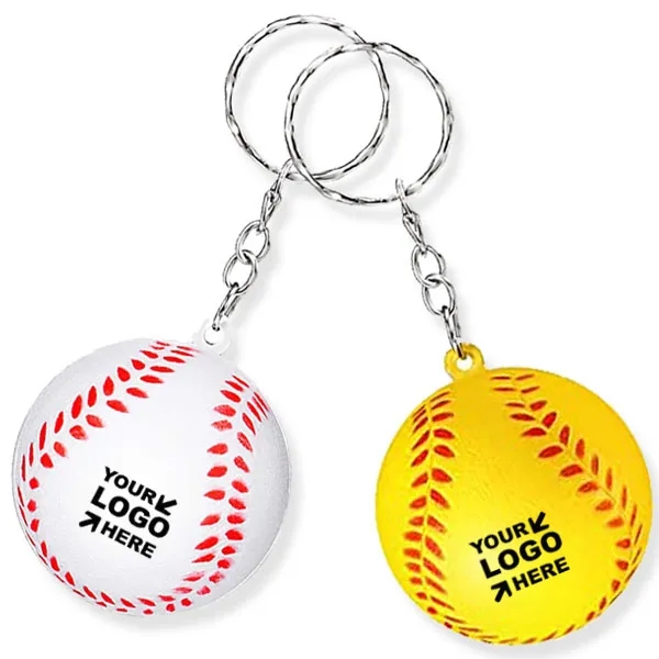 Baseball Stress Reliever Keyrings 3