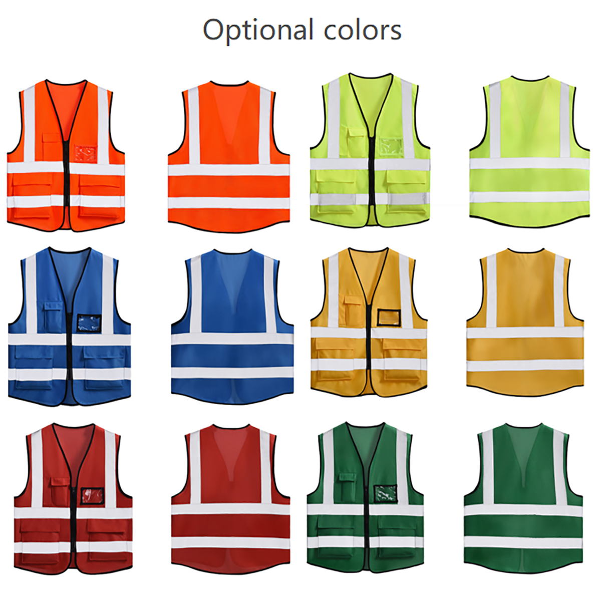 Reflective Safety Vest With Multiple Pockets 1