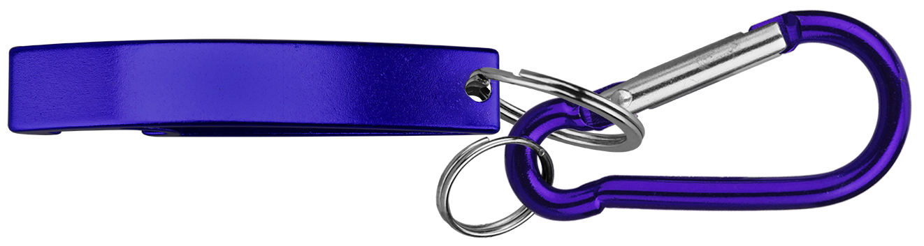 Jumbo size stylish eye shape bottle opener with split key ring & carabineer 1