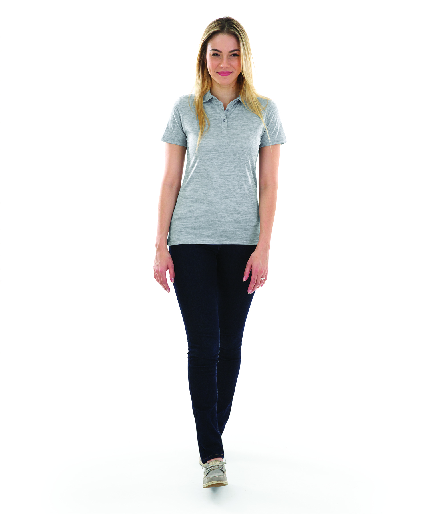 Women's Space Dye Performance Polo 34