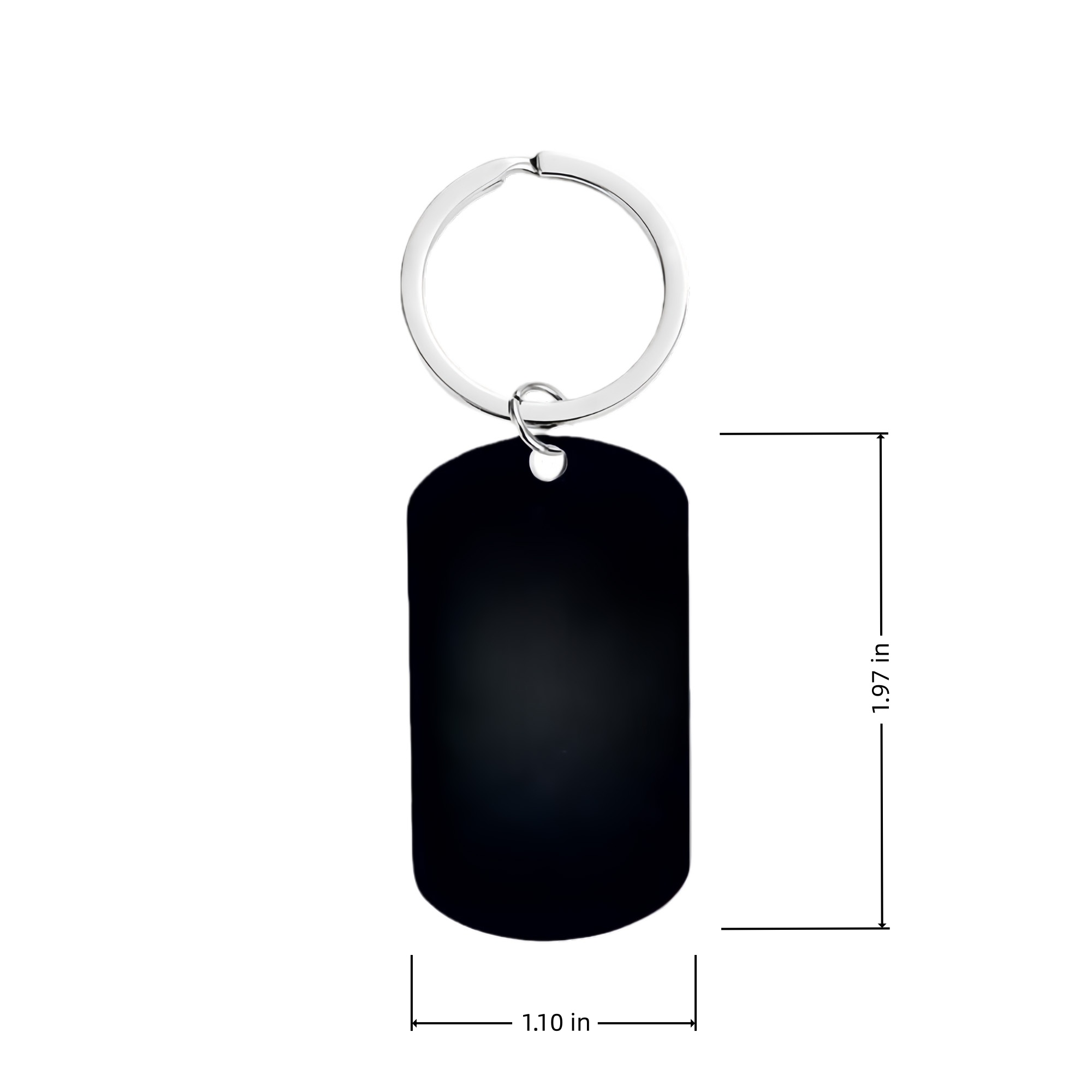 Stainless Steel Rounded Dog Tag Minimalist 3
