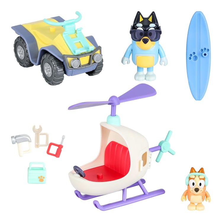 Bluey Mini Playsets with a Vehicle - 2 Styles 2