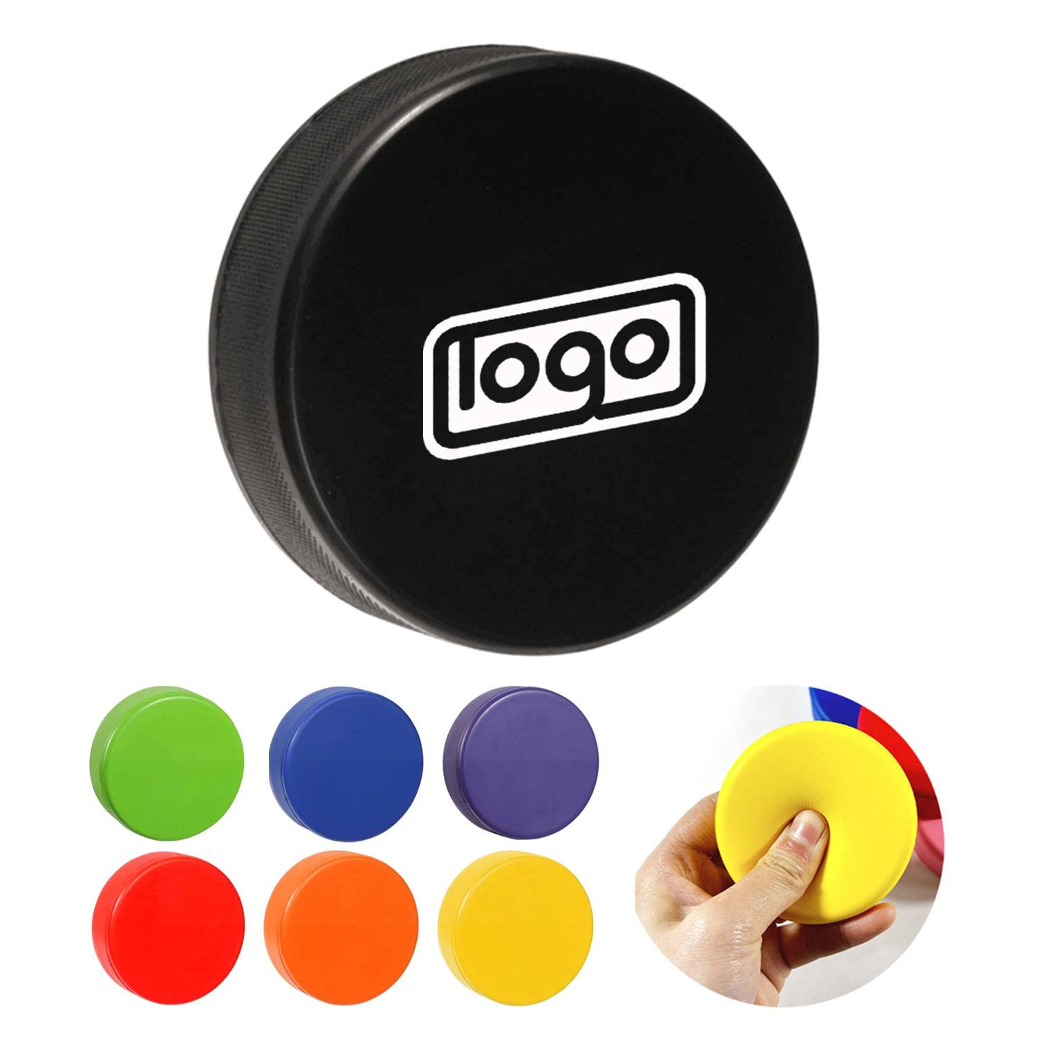 PU Foam Hockey Puck Stress Reliever 1