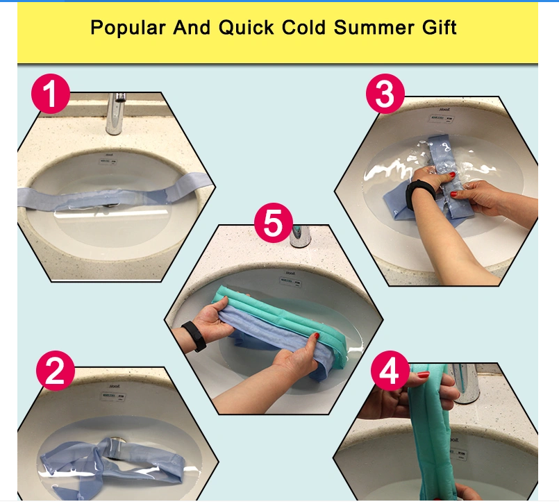 Gel Cooler Summer Running Neck Ice Pack/ Scarf 6