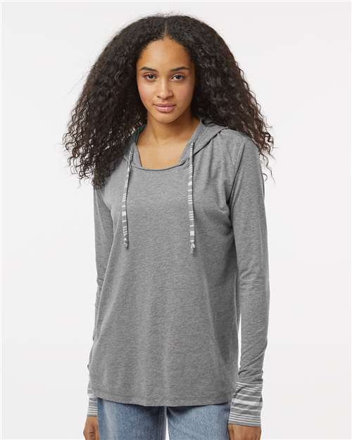 Women's Heathered Jersey Hooded Tunic - W19439 13