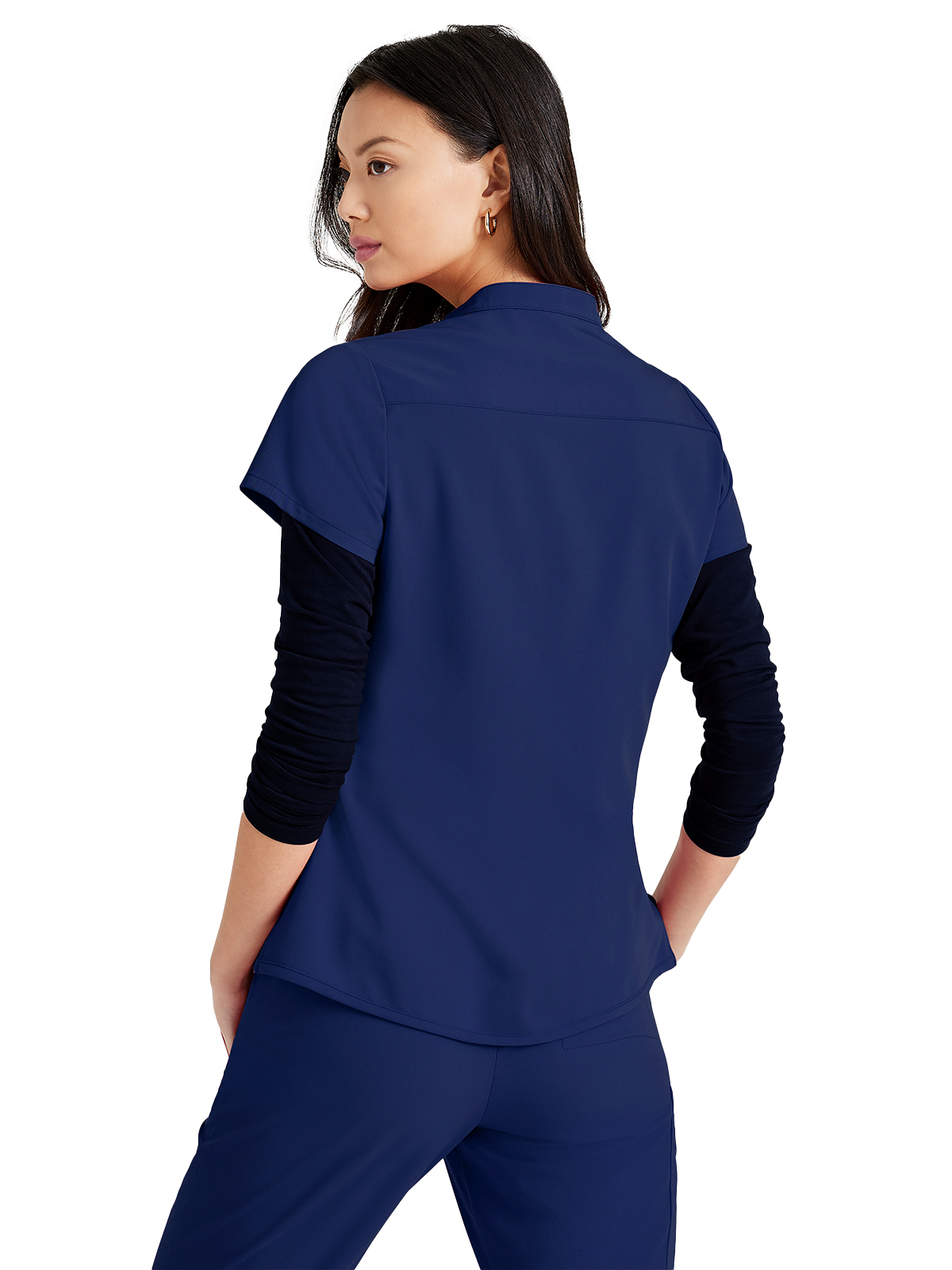 Barco Unify - Women's One-Pocket Henley Style Mission Scrub Top 17