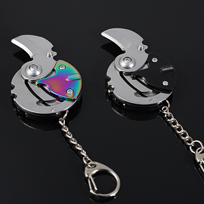 Folding Knife Screwdriver Set Keychain 3