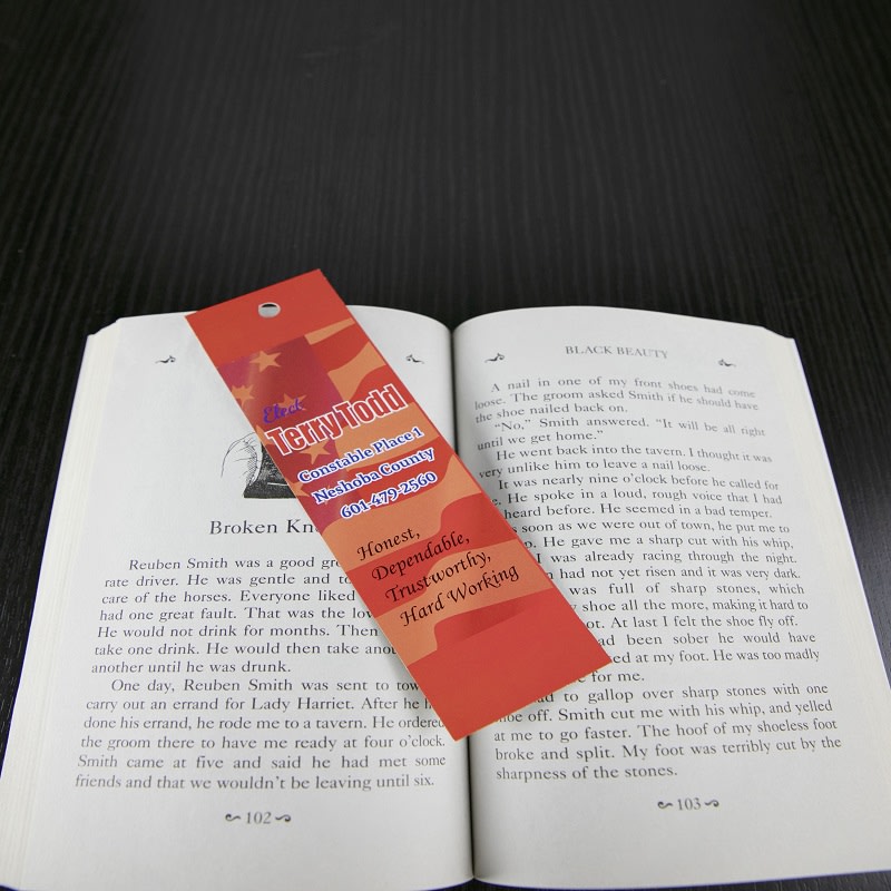 2.5" X 8.5" Bookmark 6
