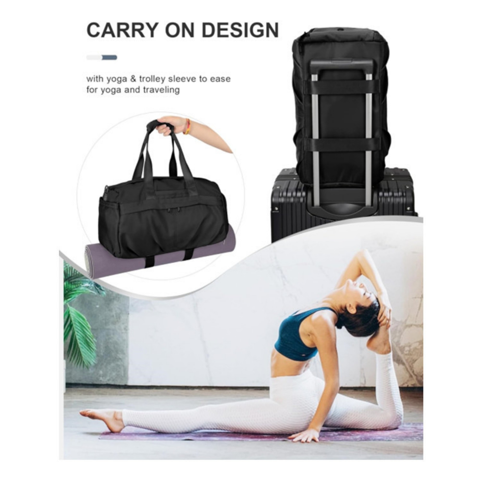 Travel Duffel Bag With Shoulder Strap 9