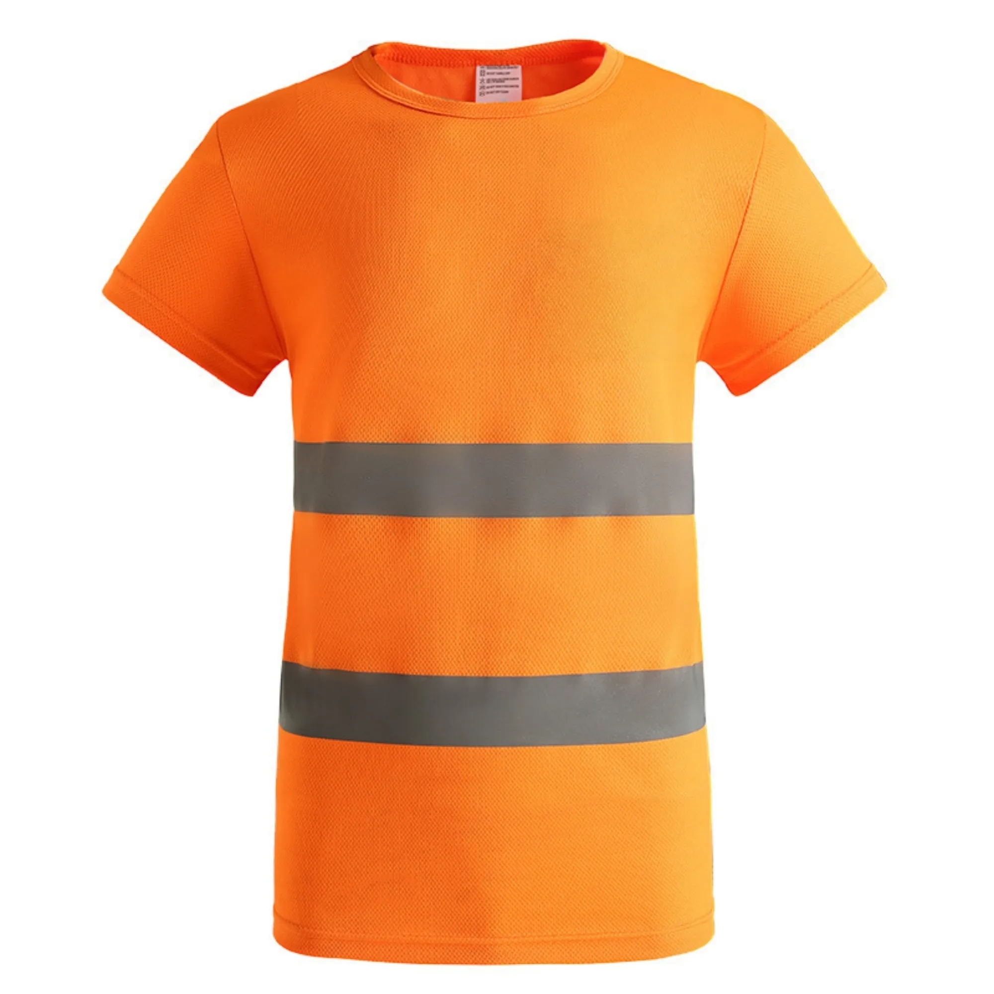 Double Stripe Reflective Crew Neck Short Sleeve 7