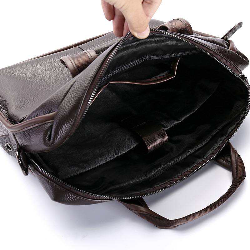 Genuine Leather Messenger Briefcase Bag 5