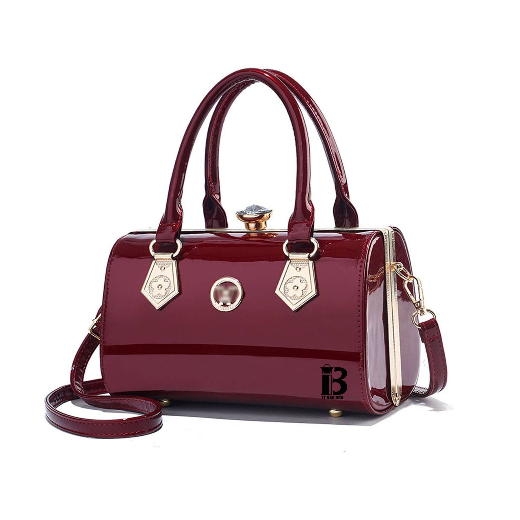 PU Leather Top Handle Crossbody Bag 3