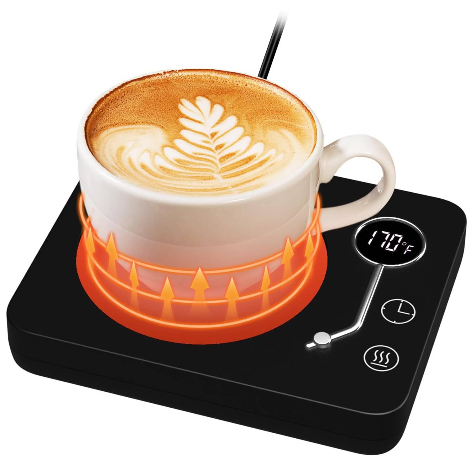 30W 3 Temperature Settings Auto Shutoff PC Mug Warmer 3