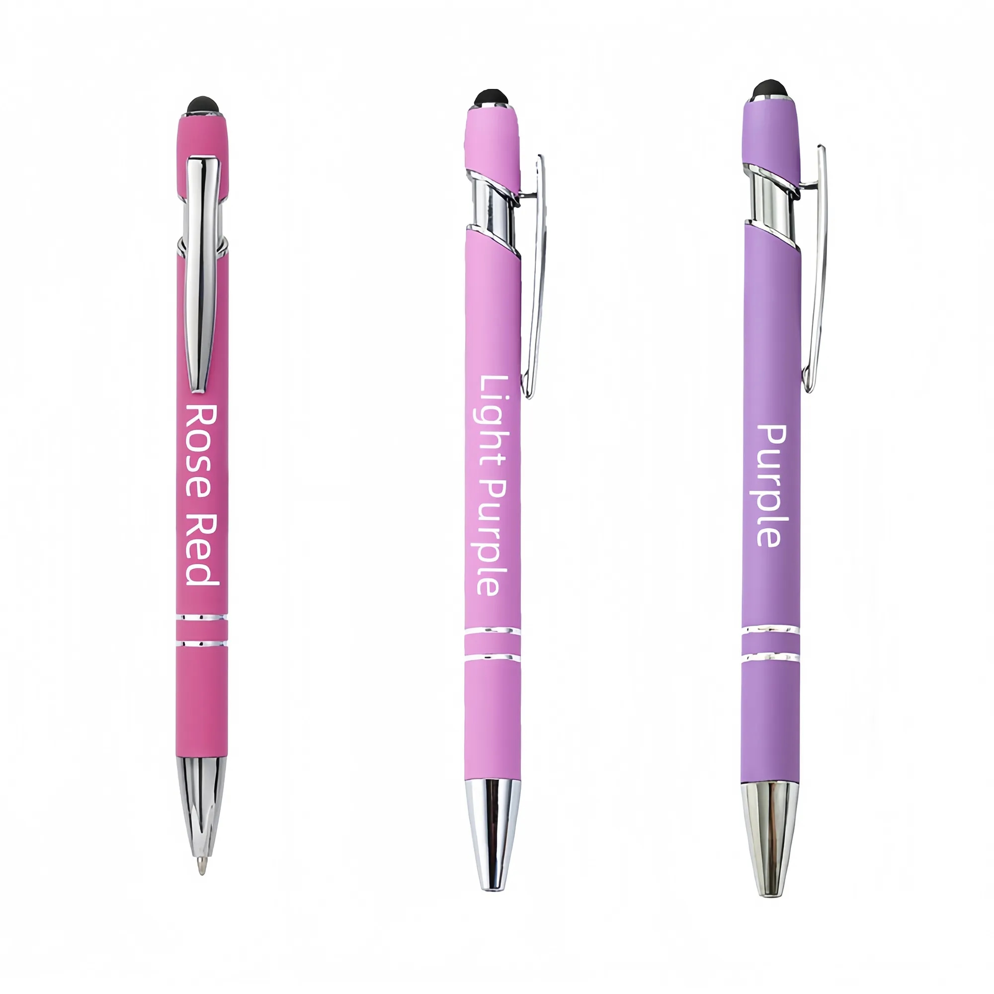 Metal Click Pen With Touchscreen Stylus 5
