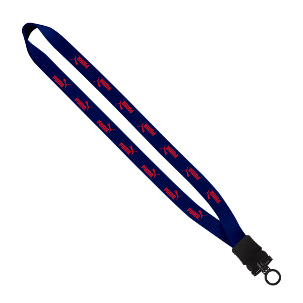 3/4" Smooth Nylon Lanyard with Snap-Buckle Release & O-Ring 28