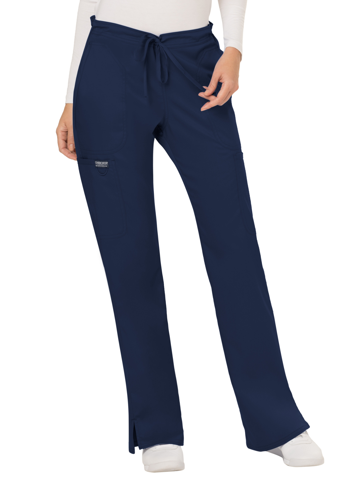 Cherokee - Workwear Revolution - Women's 5-Pocket Mid Rise Drawstring Pant 35