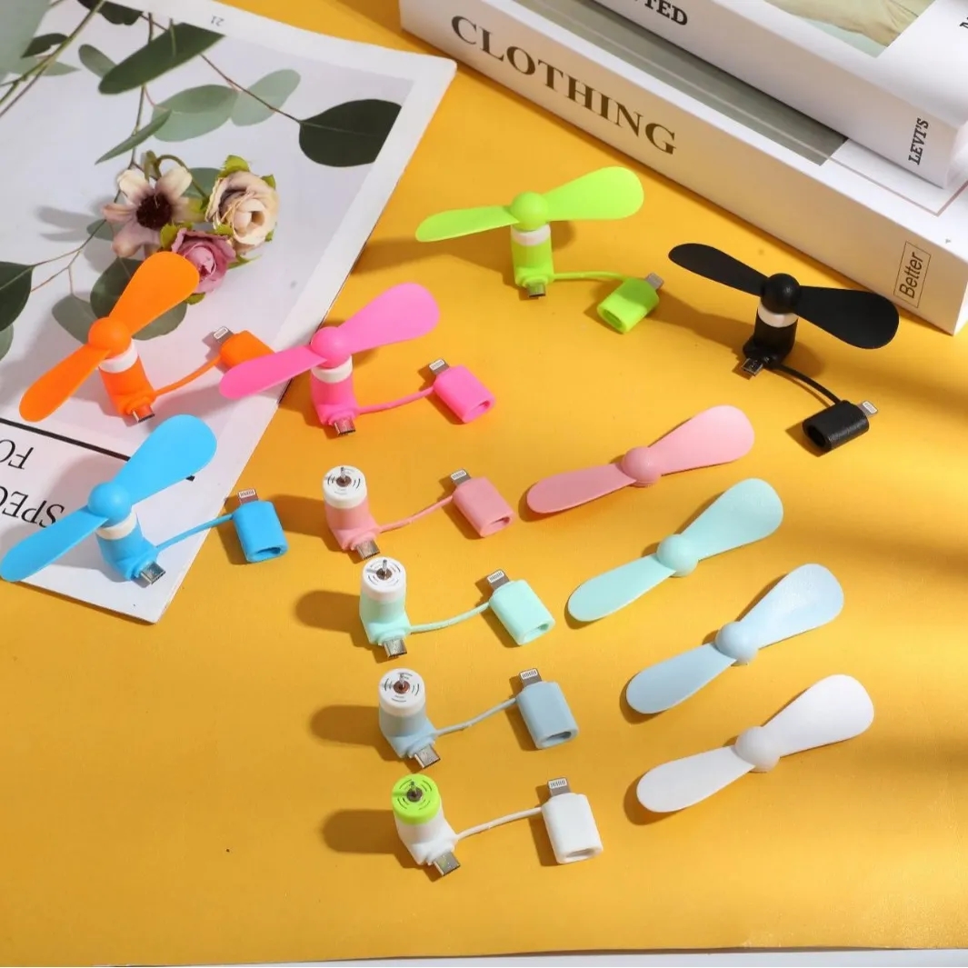 2-in-1 Portable USB Cellphone Fan 4