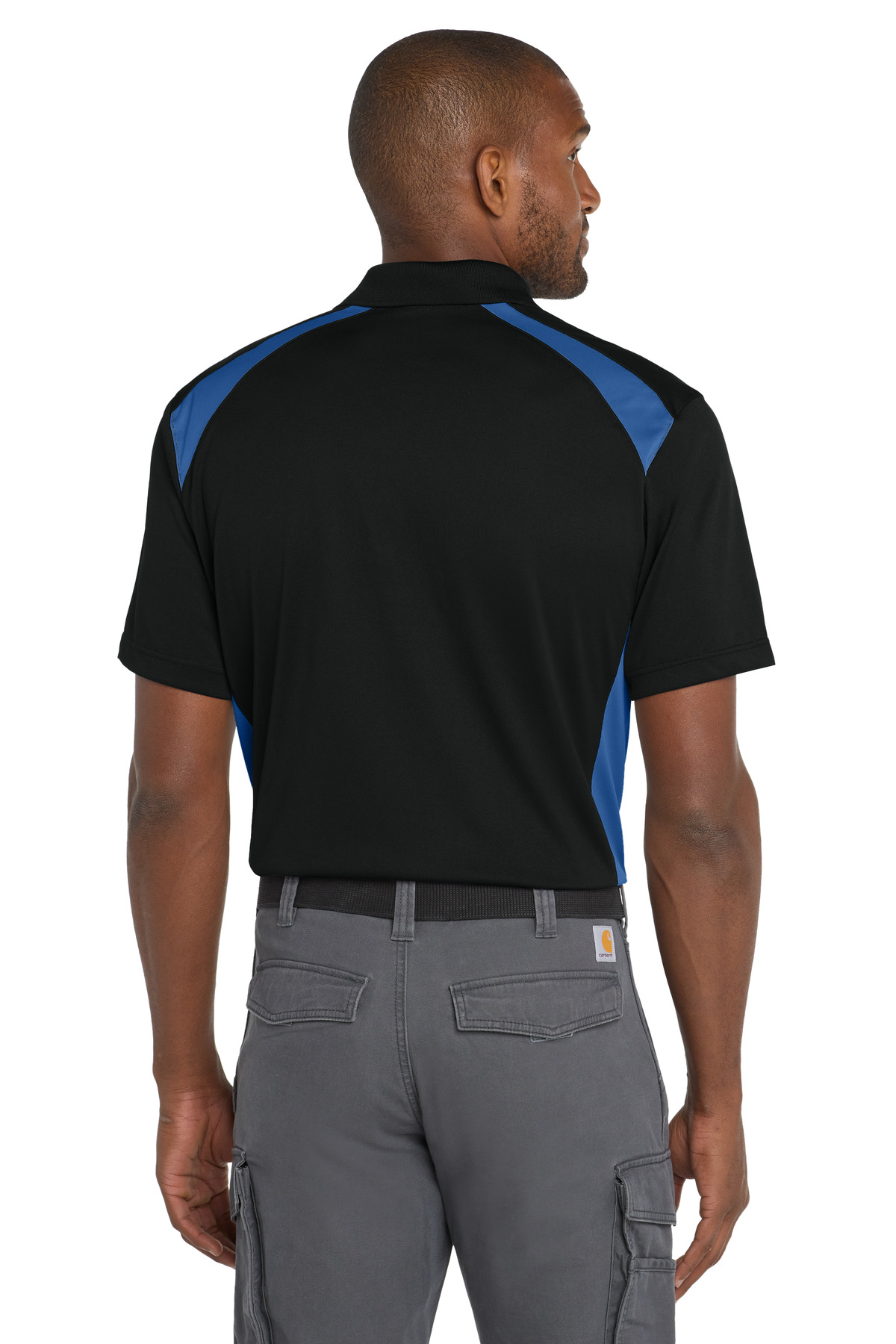 CornerStone Select Snag-Proof Two Way Colorblock Pocket Polo. CS416 12