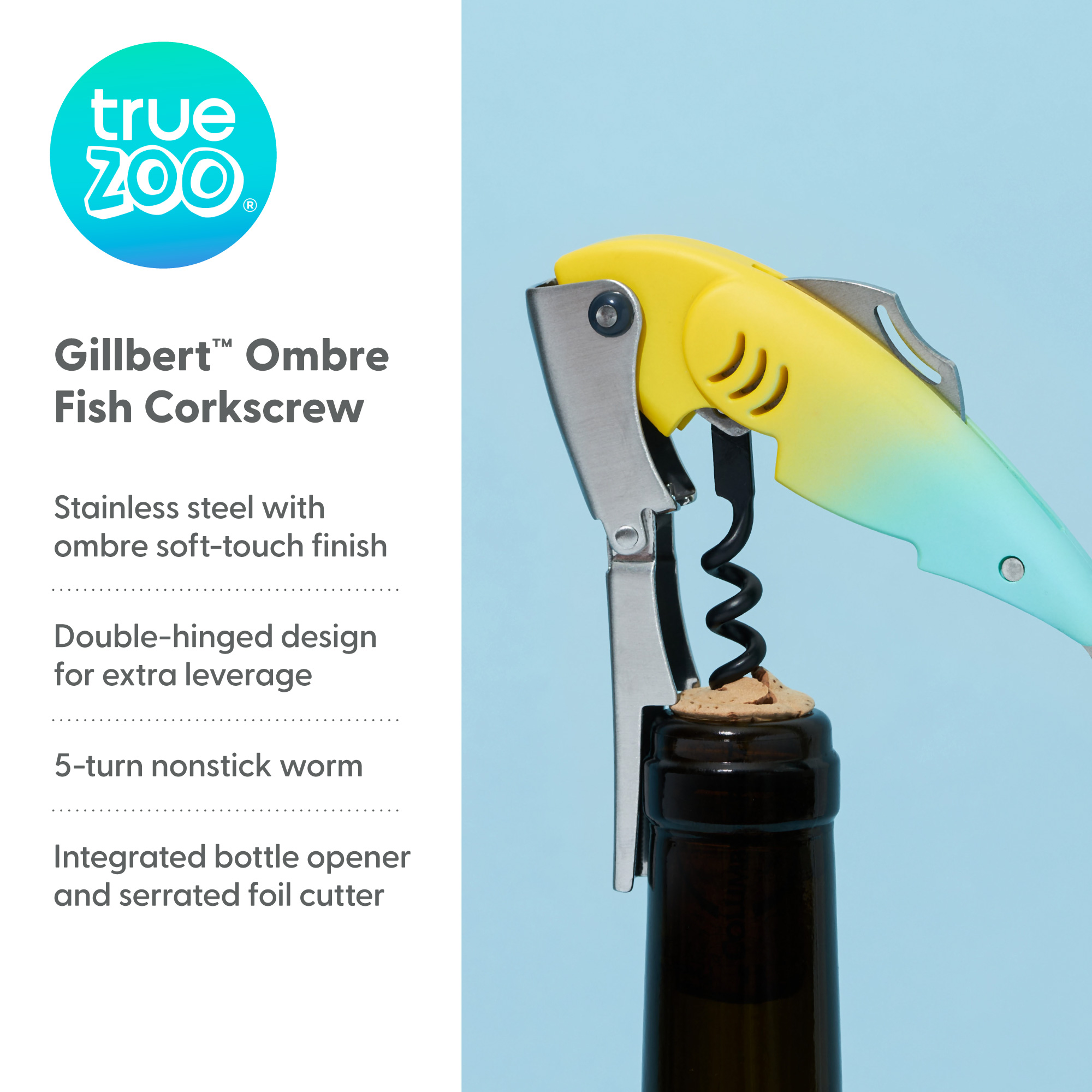 TrueZoo® Gillbert™ Ombre Fish Corkscrew 3
