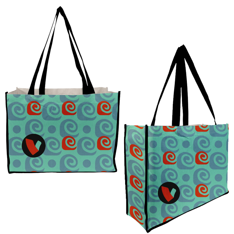 Full Side Gusset Vibrant Cotton Tote, custom tote bag with logo imprint 4