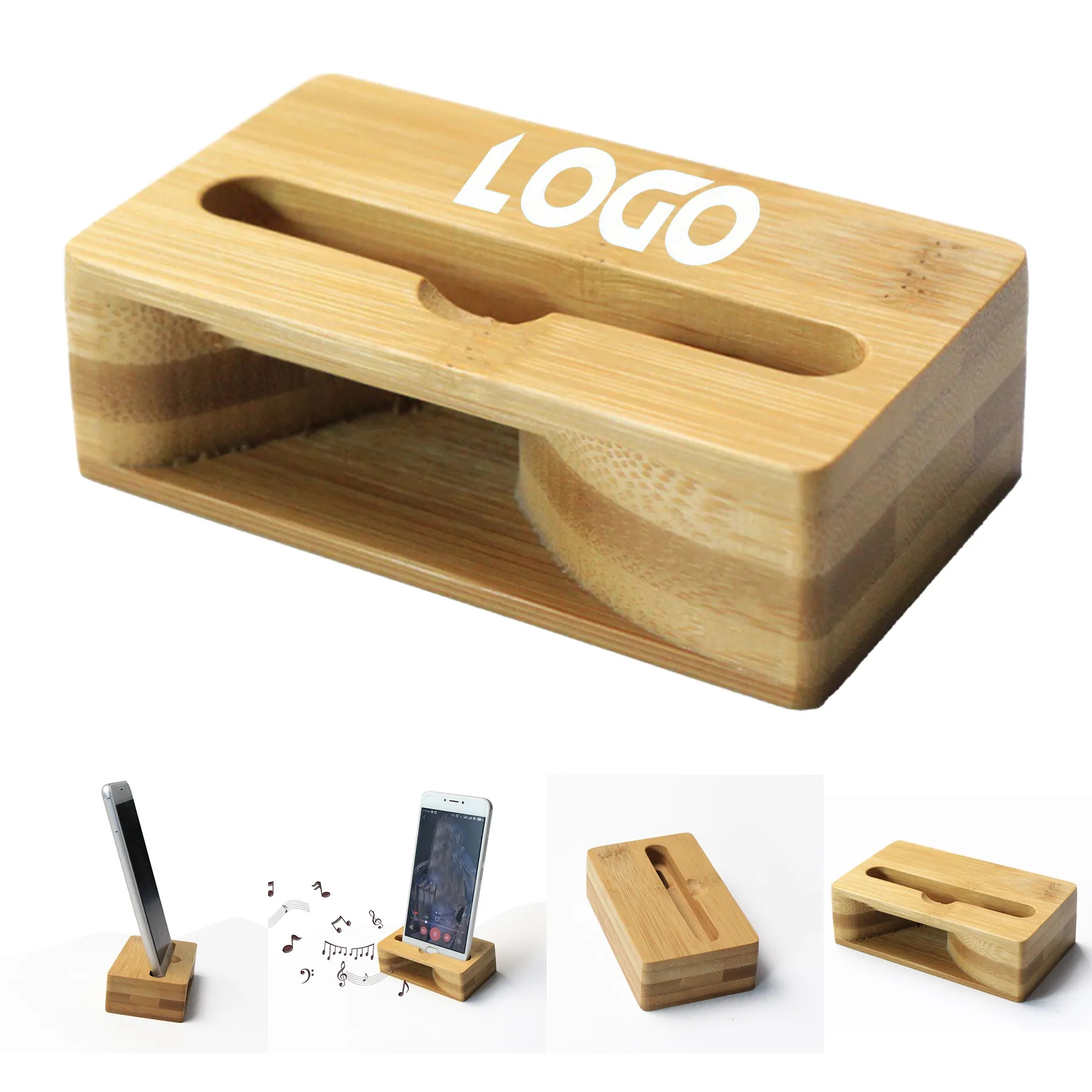 Wooden Sound Amplifier Stand Holder 1