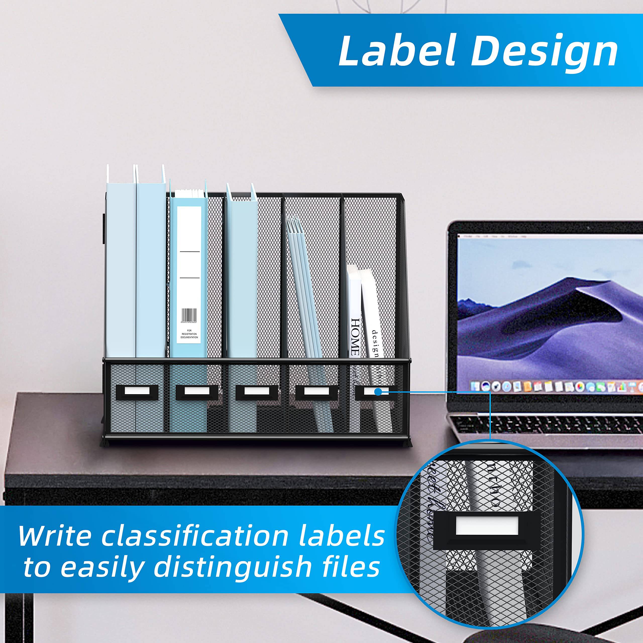 Metal Office Desk File Storage Rack 4
