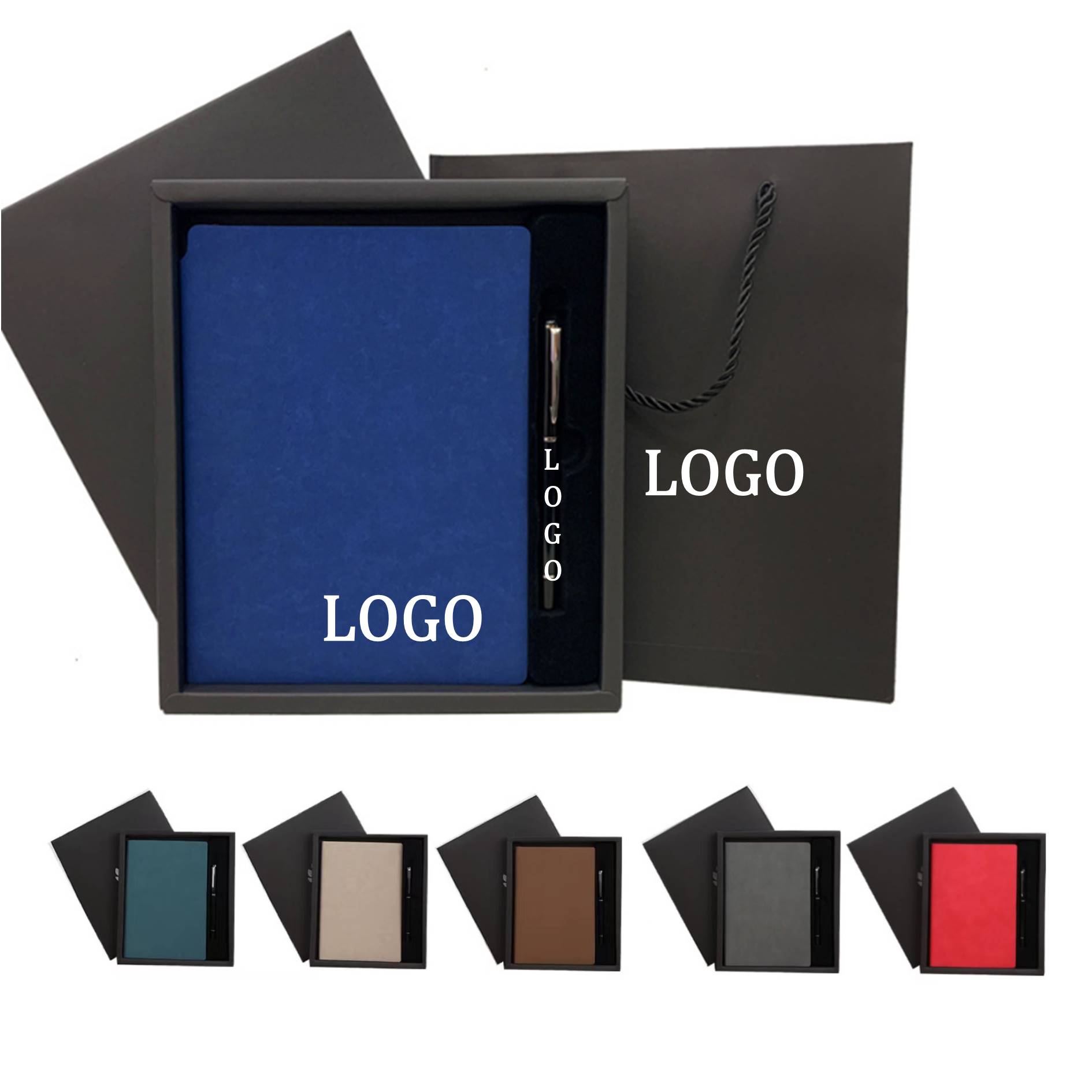 Leather Notebook With Pen Gift Set 3
