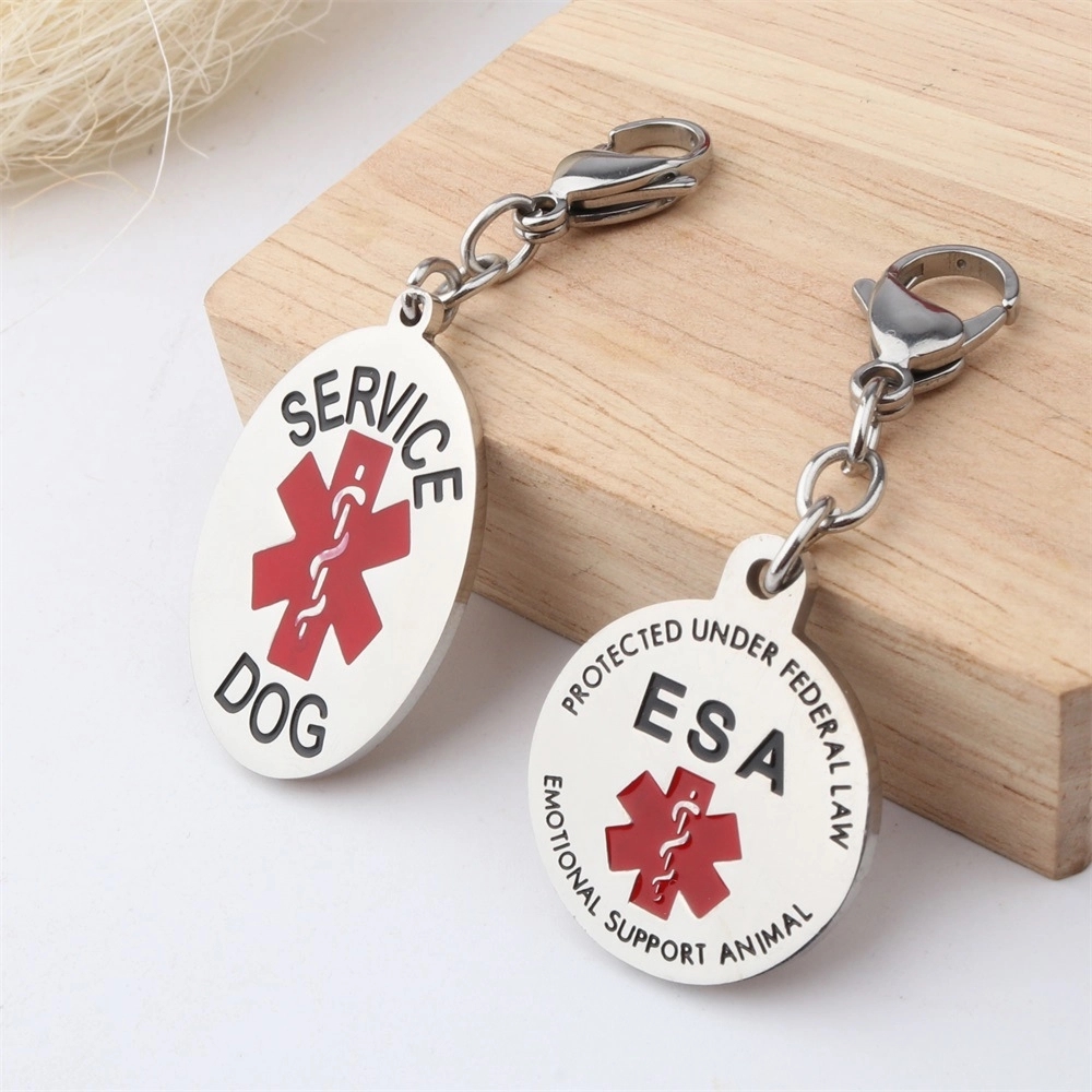 SERVICE DOG stainless steel keychain 1