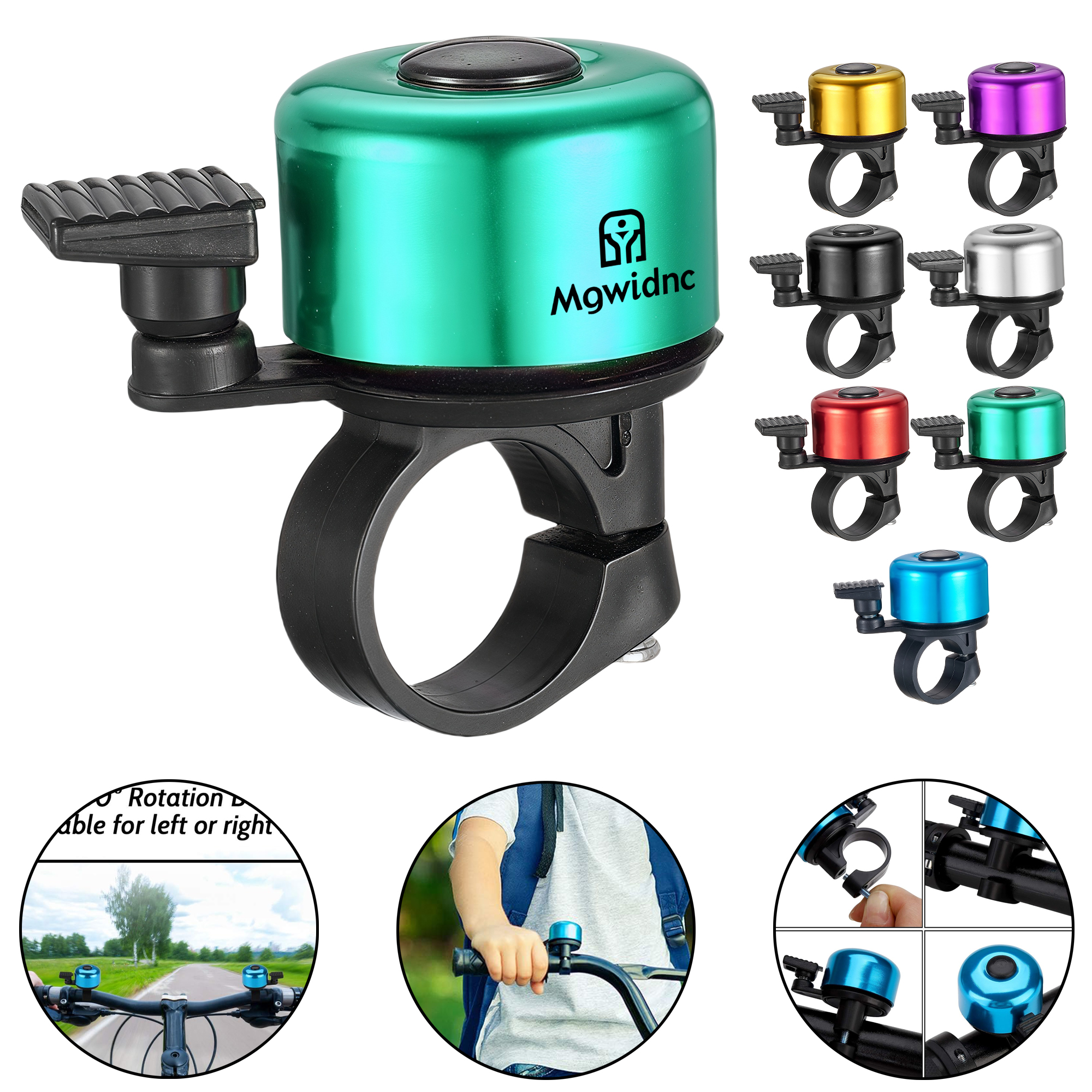 Invisible Bike Bell for Mountain Bikes - Aluminum Alloy Handlebar Ring Bell