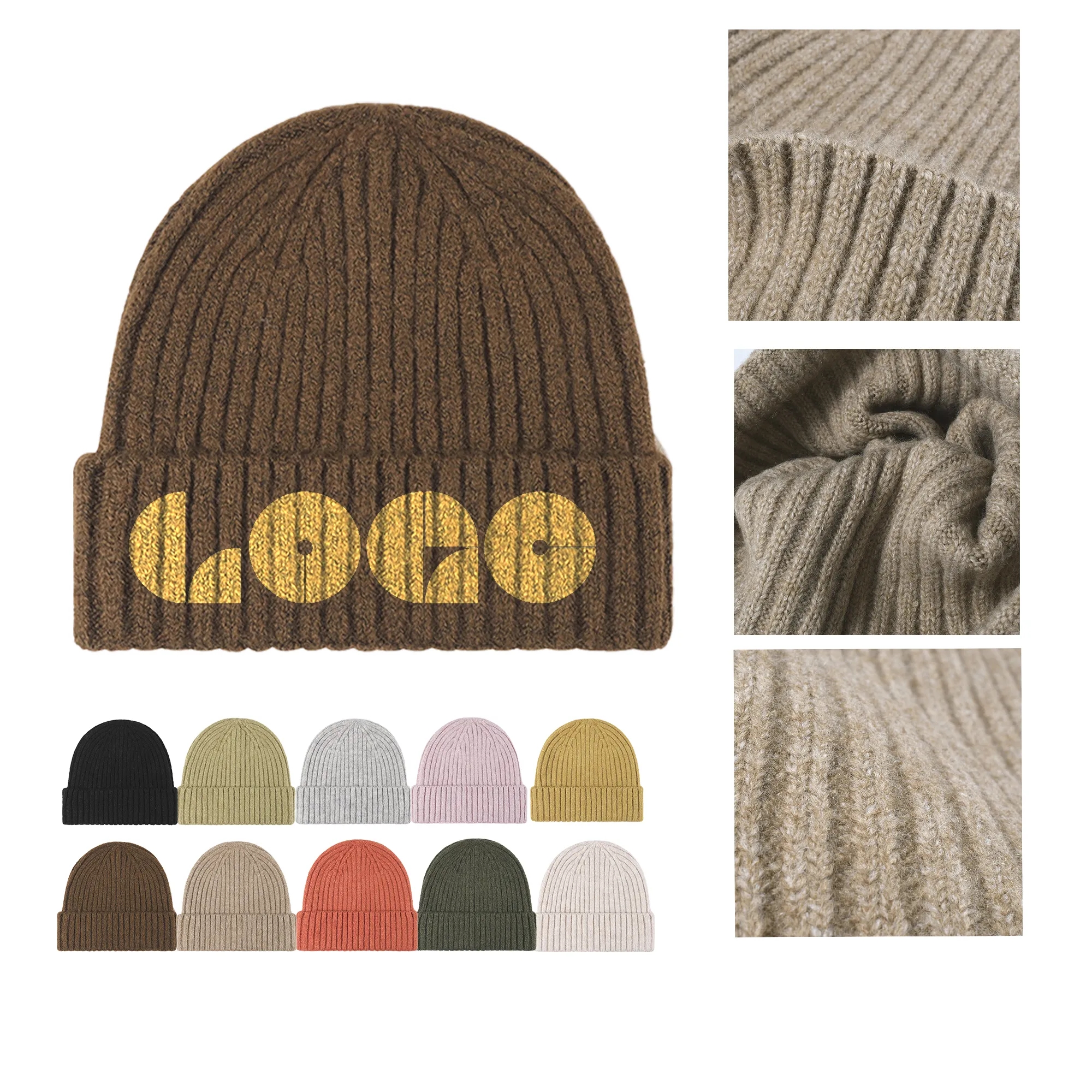 Wool Warm Thick Knit Hat