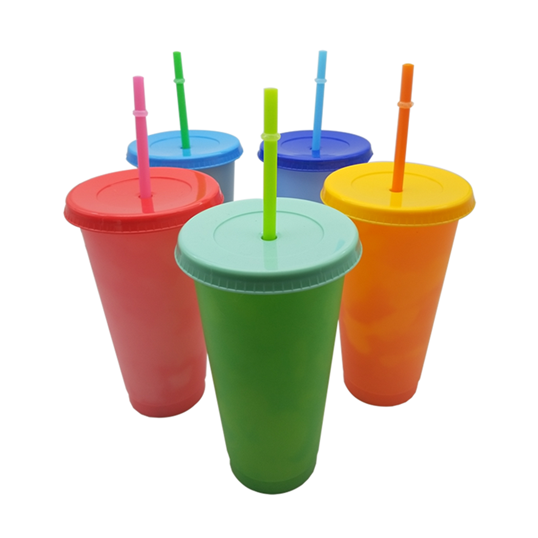 24 oz BPA Free Cold Water Color Changing Cup with Straw 3