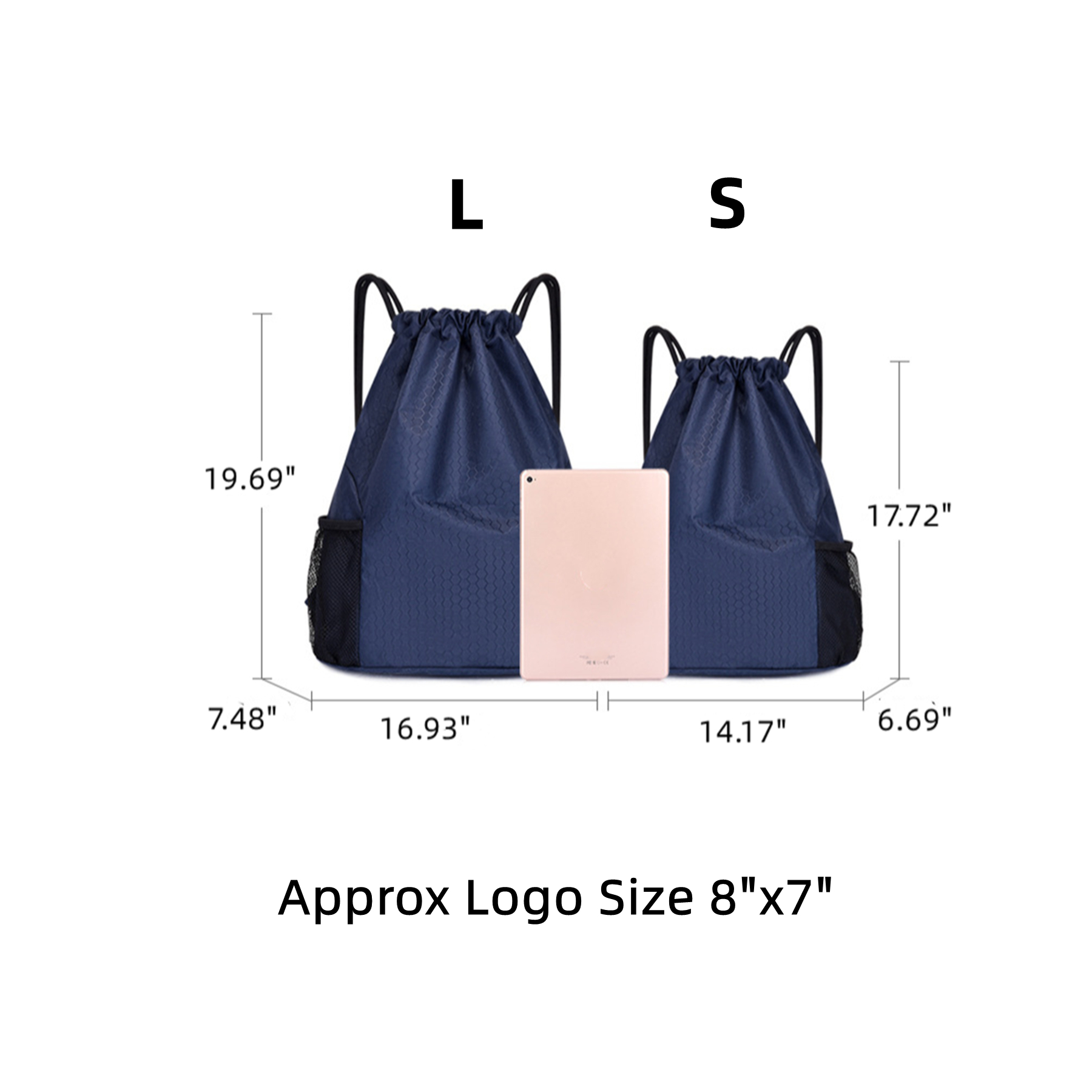 Drawstring Backpack With Mesh Pocket 10