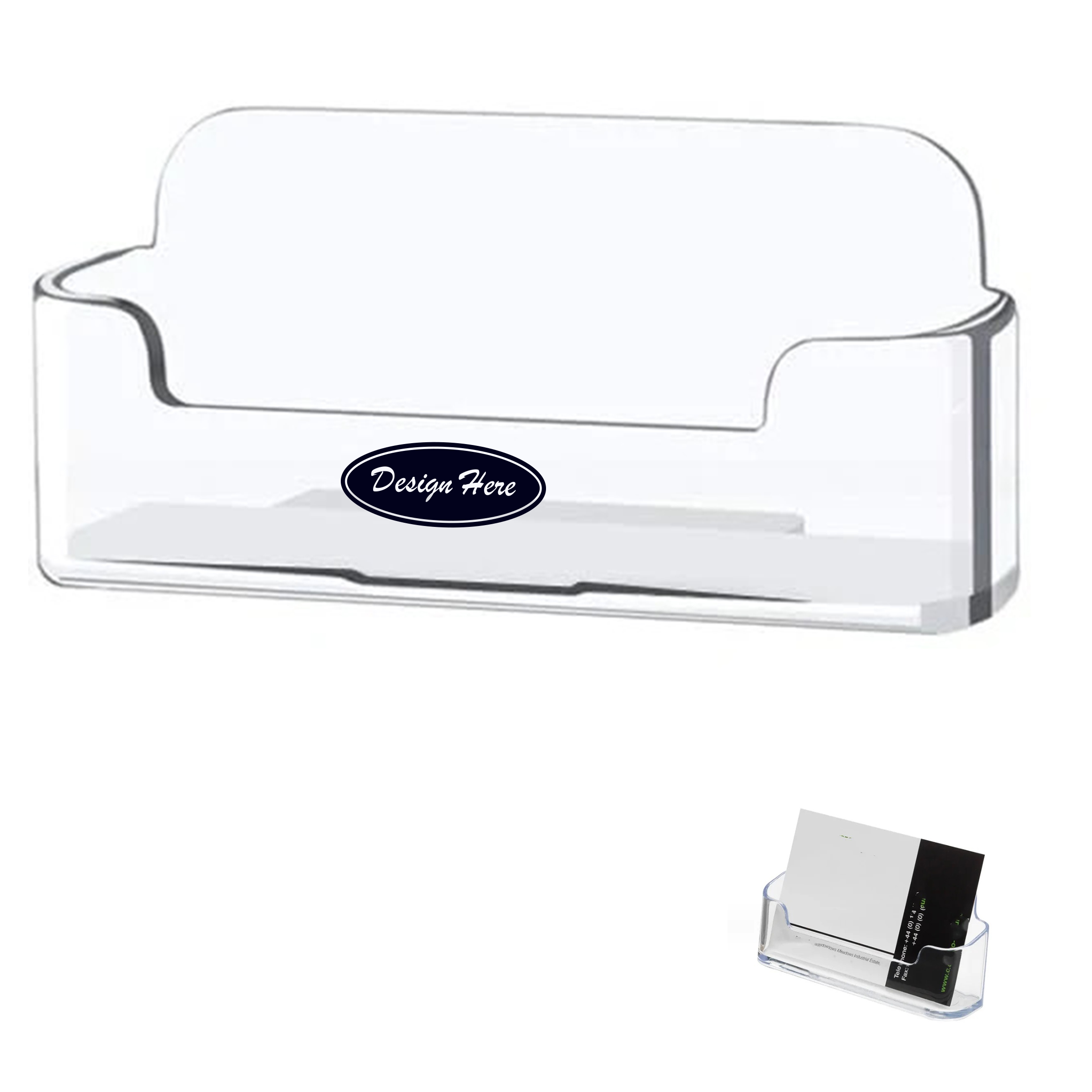 Acrylic-Style Clear Business Card Organizer 3