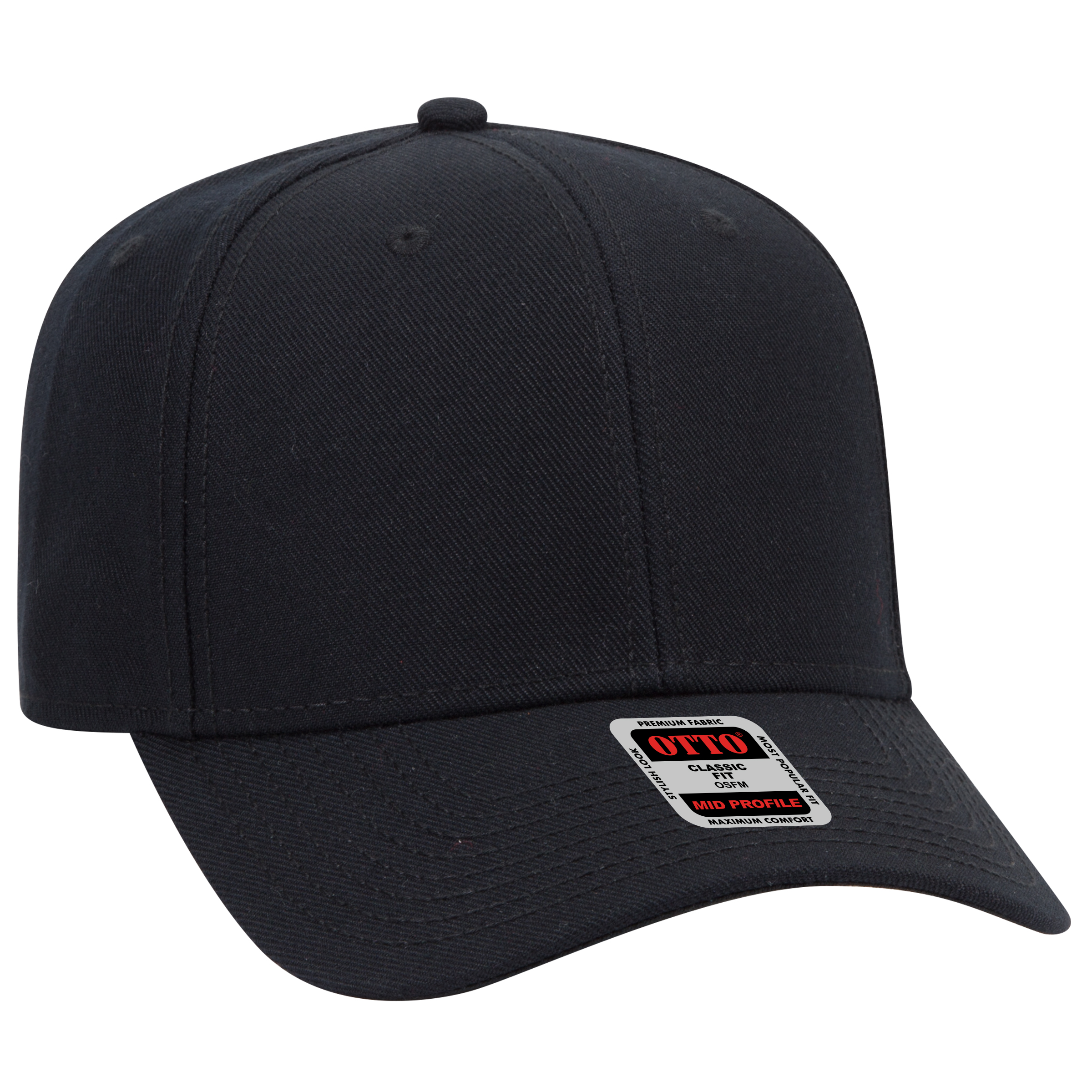 OTTO CAP 6 Panel Mid Profile Baseball Cap