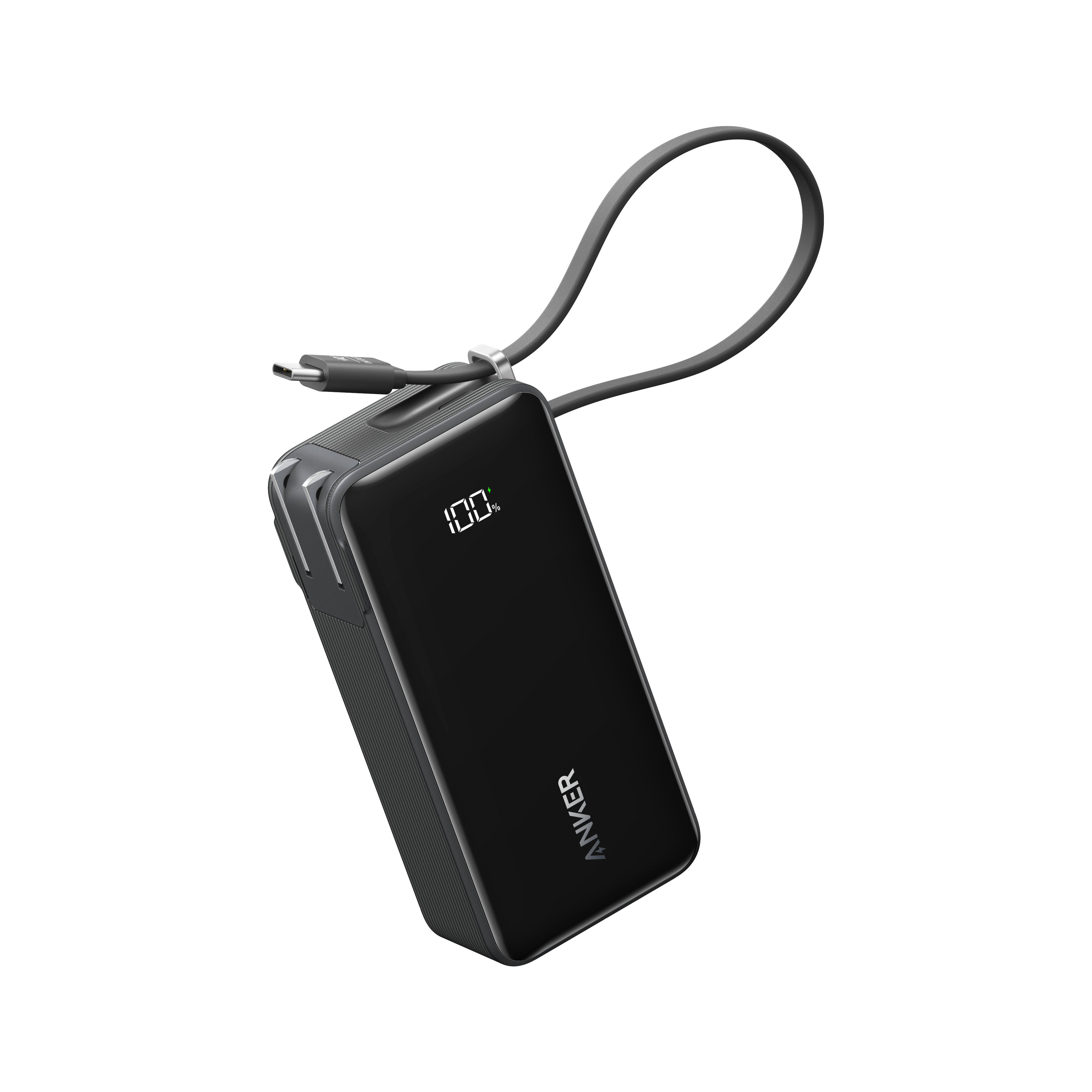Anker Power Bank (10K, Fusion, Built-In Cable)